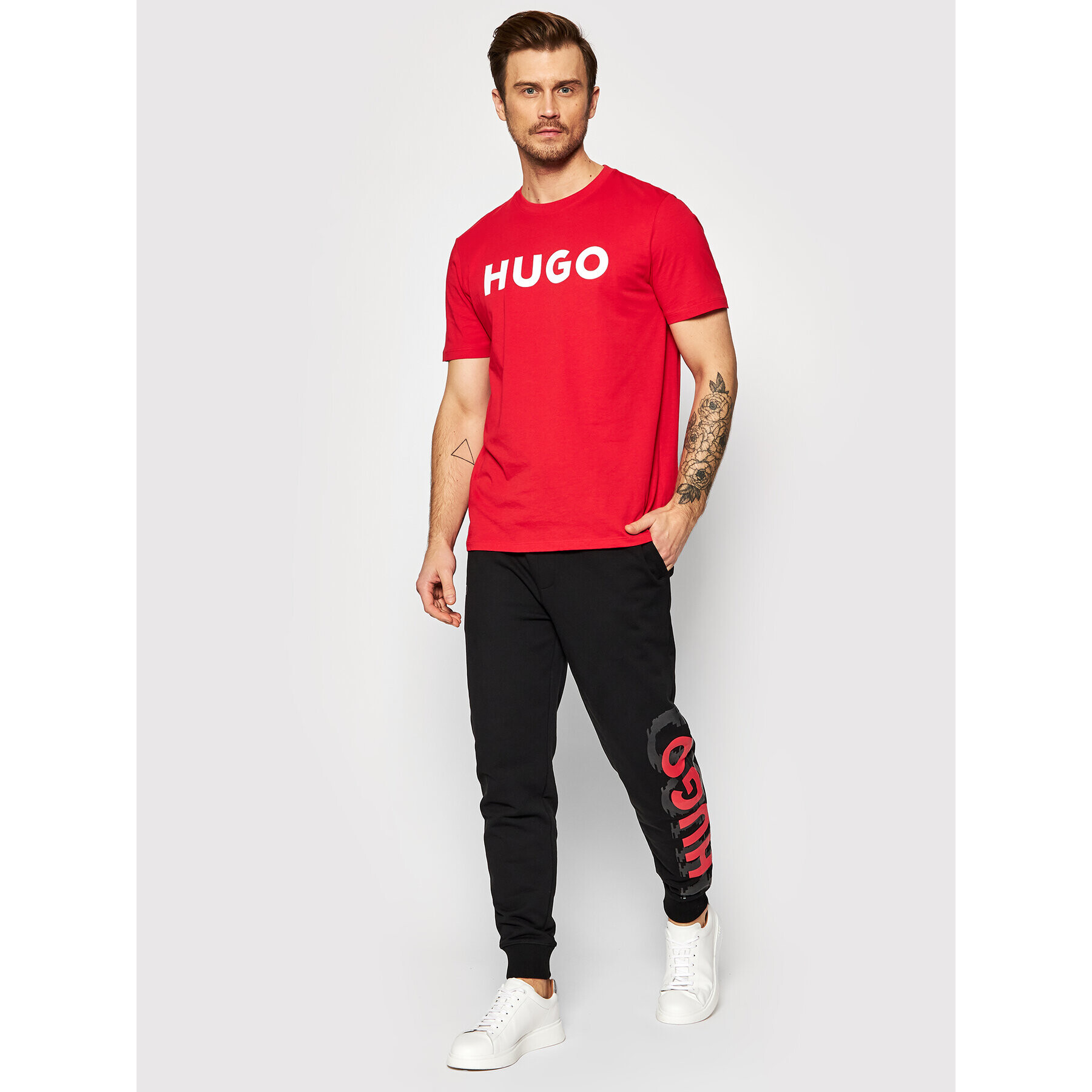 Hugo T-Shirt Dulivio 50467556 Červená Regular Fit - Pepit.cz