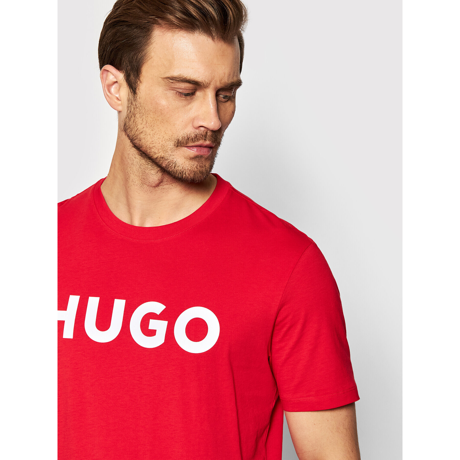 Hugo T-Shirt Dulivio 50467556 Červená Regular Fit - Pepit.cz