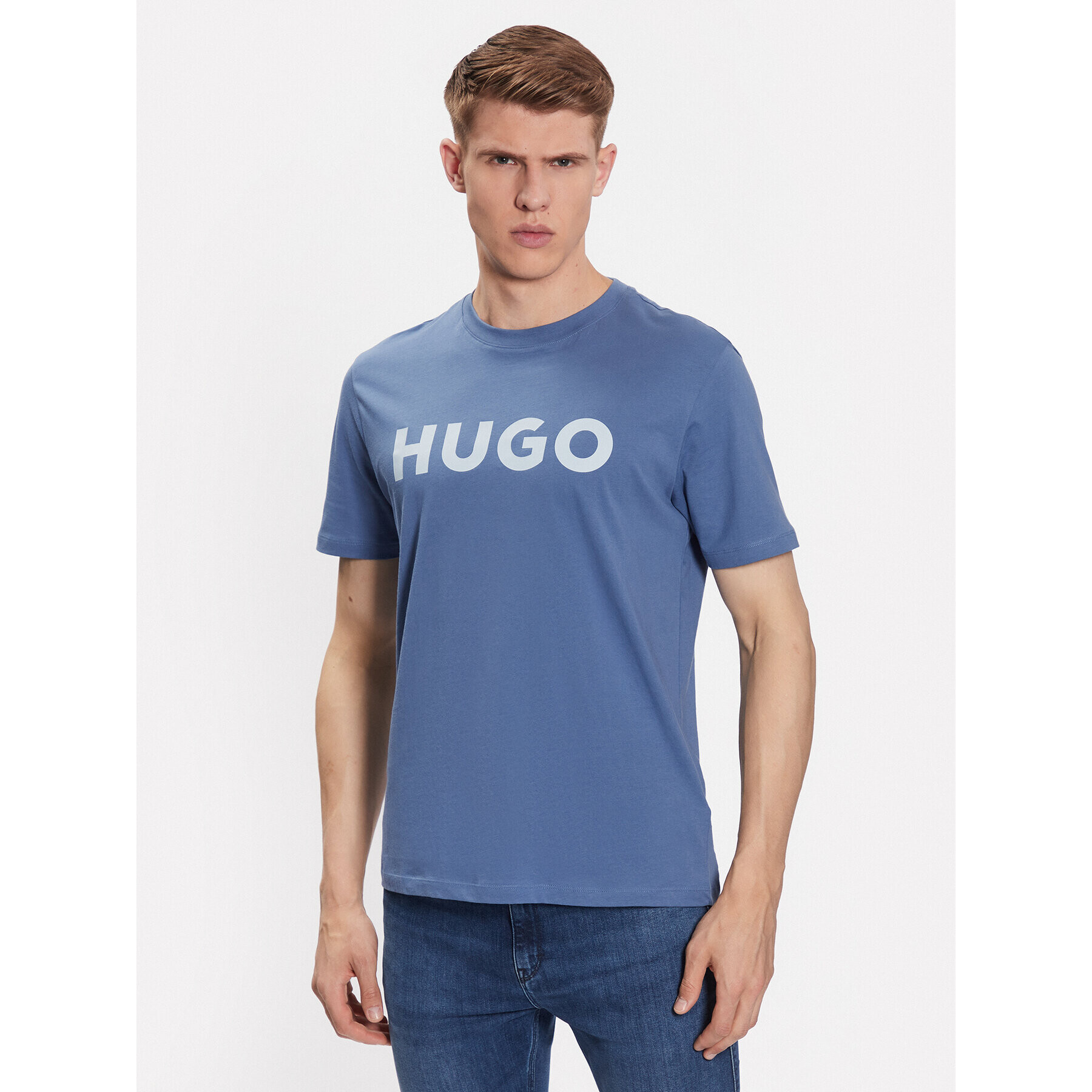 Hugo T-Shirt Dulivio 50467556 Modrá Regular Fit - Pepit.cz