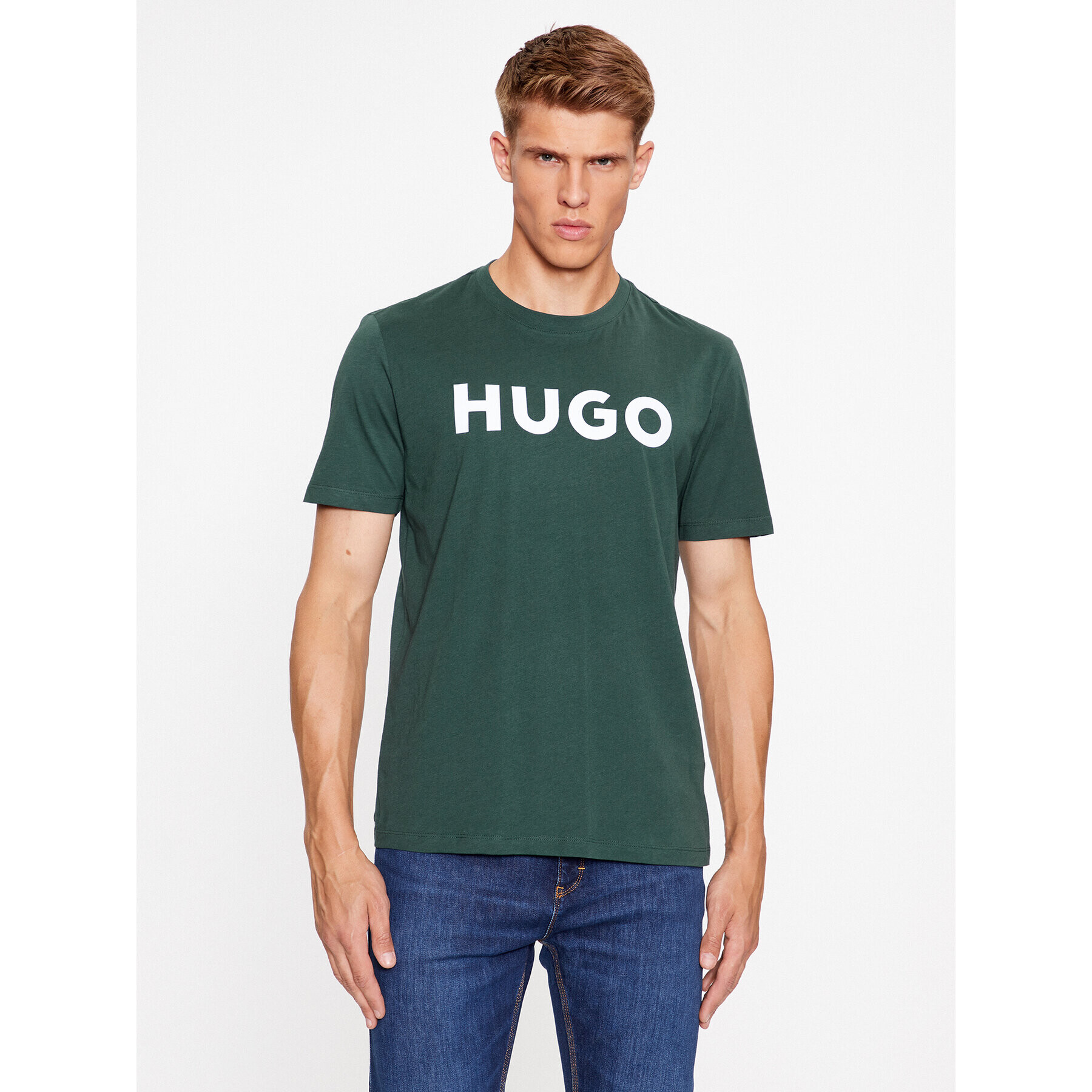 Hugo T-Shirt Dulivio 50467556 Zelená Regular Fit - Pepit.cz