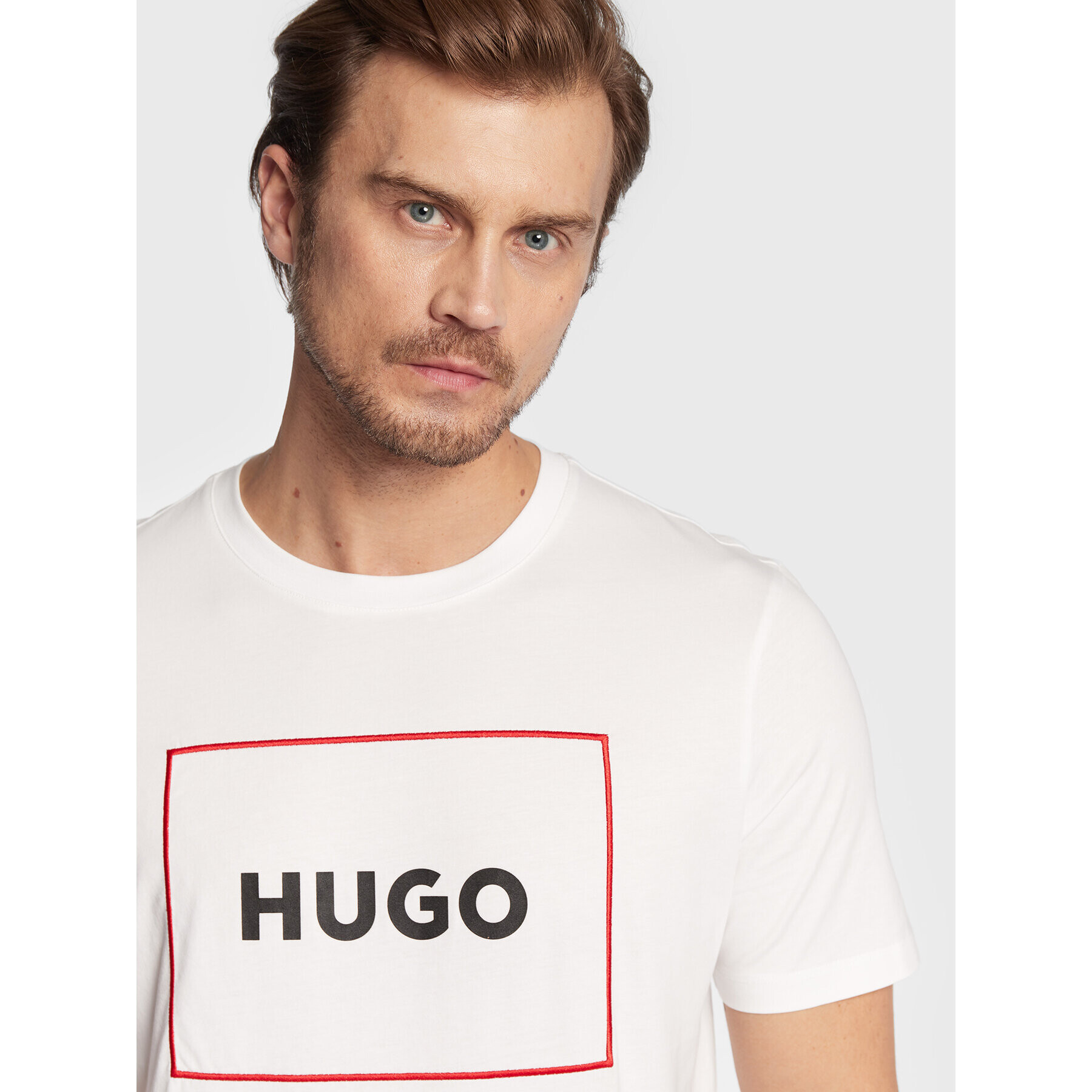 Hugo T-Shirt Dumex 50475330 Bílá Regular Fit - Pepit.cz