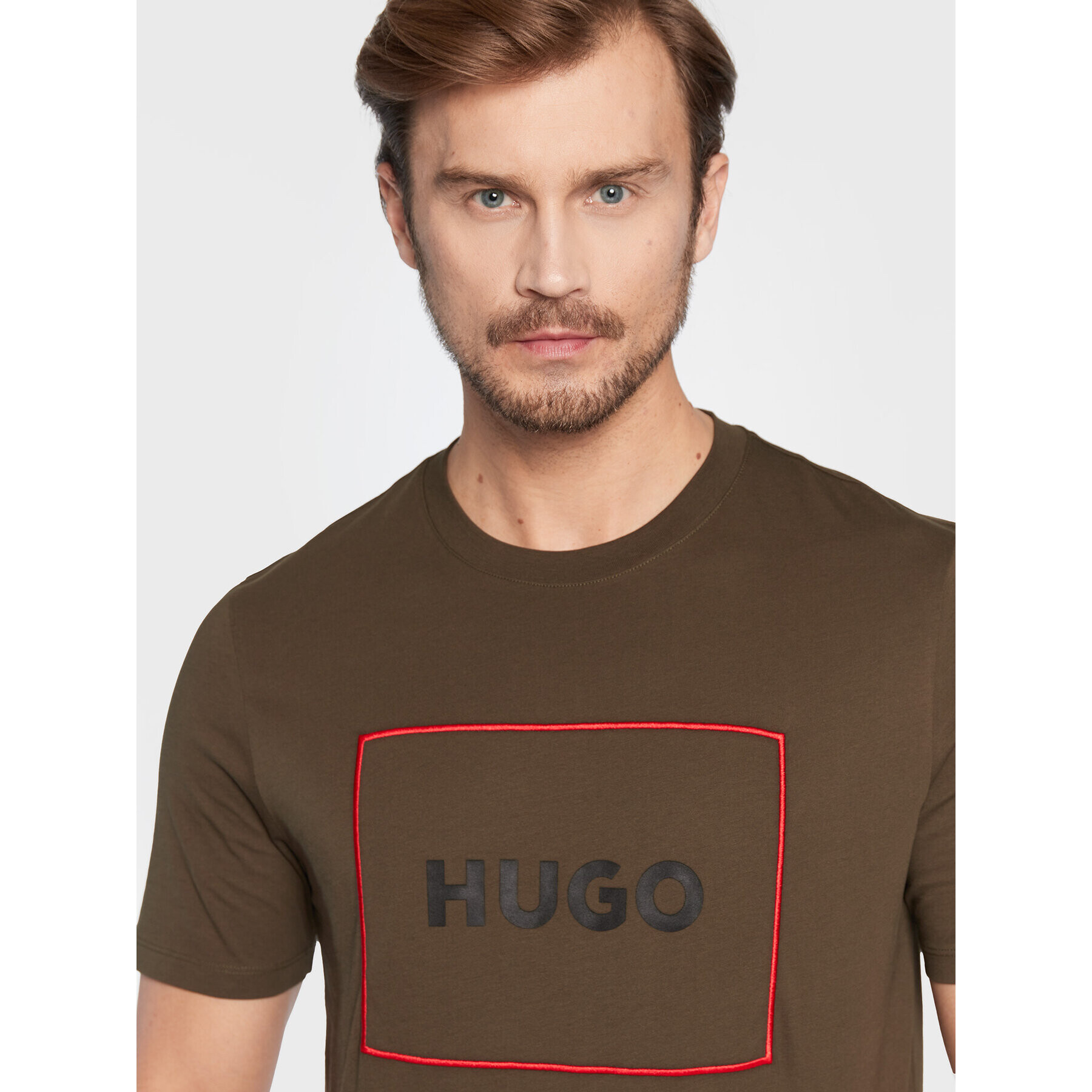 Hugo T-Shirt Dumex 50475330 Zelená Regular Fit - Pepit.cz