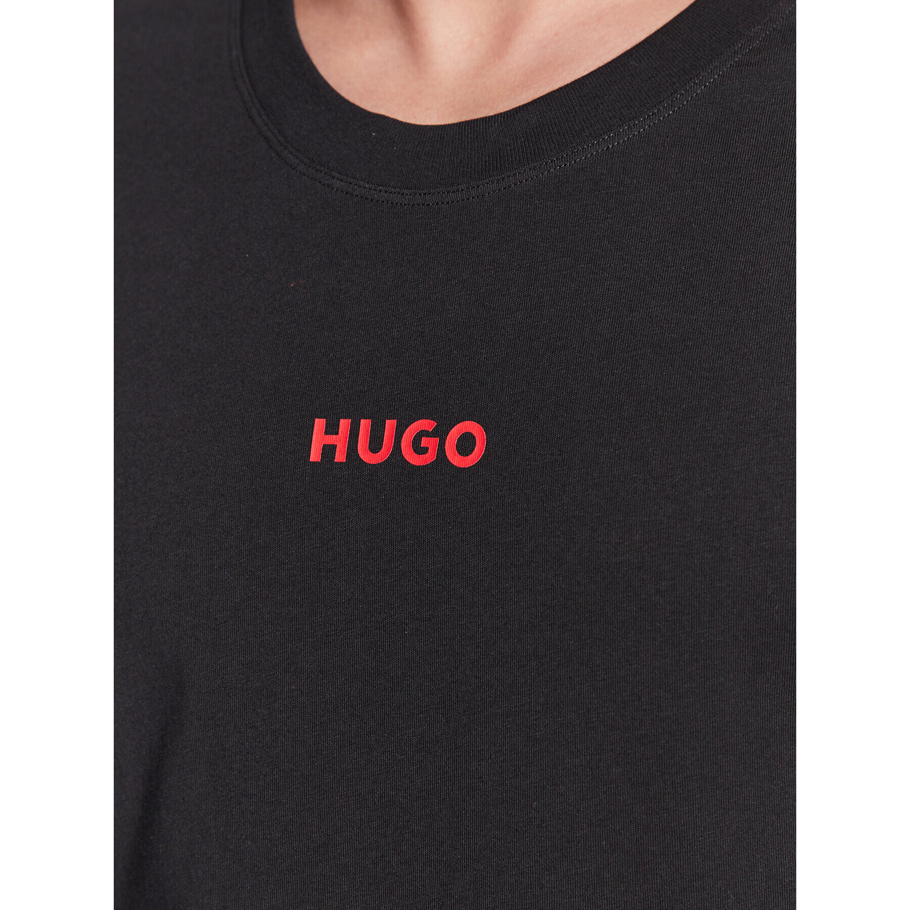 Hugo T-Shirt Linked 50480246 Černá Regular Fit - Pepit.cz