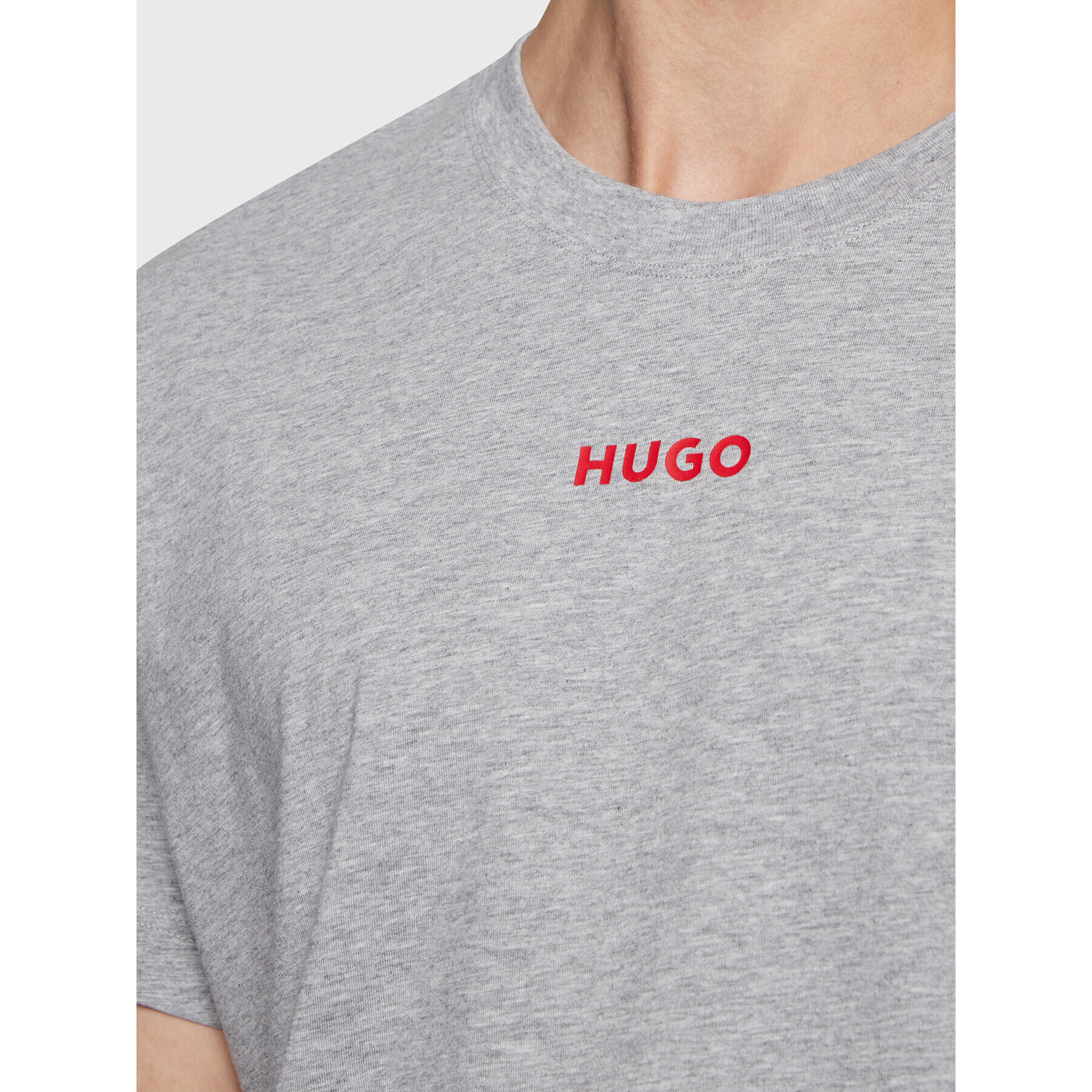 Hugo T-Shirt Linked 50480246 Šedá Regular Fit - Pepit.cz