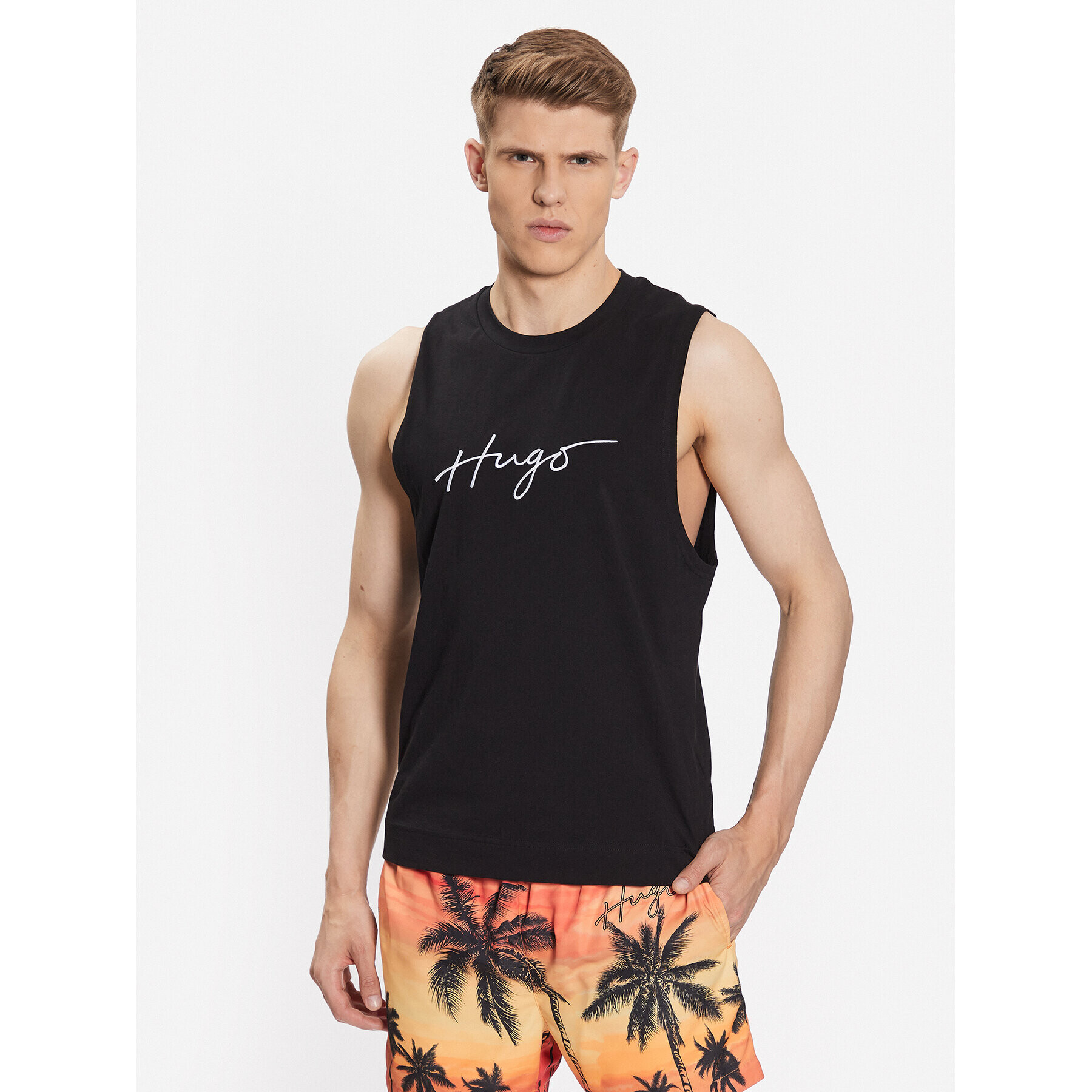 Hugo Tank top 50493709 Černá Regular Fit - Pepit.cz