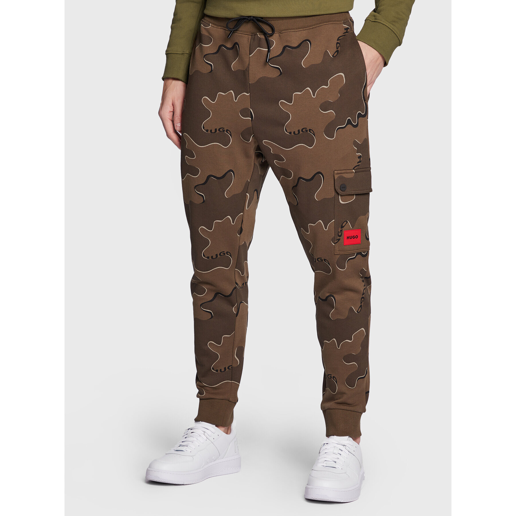 Hugo Teplákové kalhoty Dromwell 50481348 Khaki Regular Fit - Pepit.cz