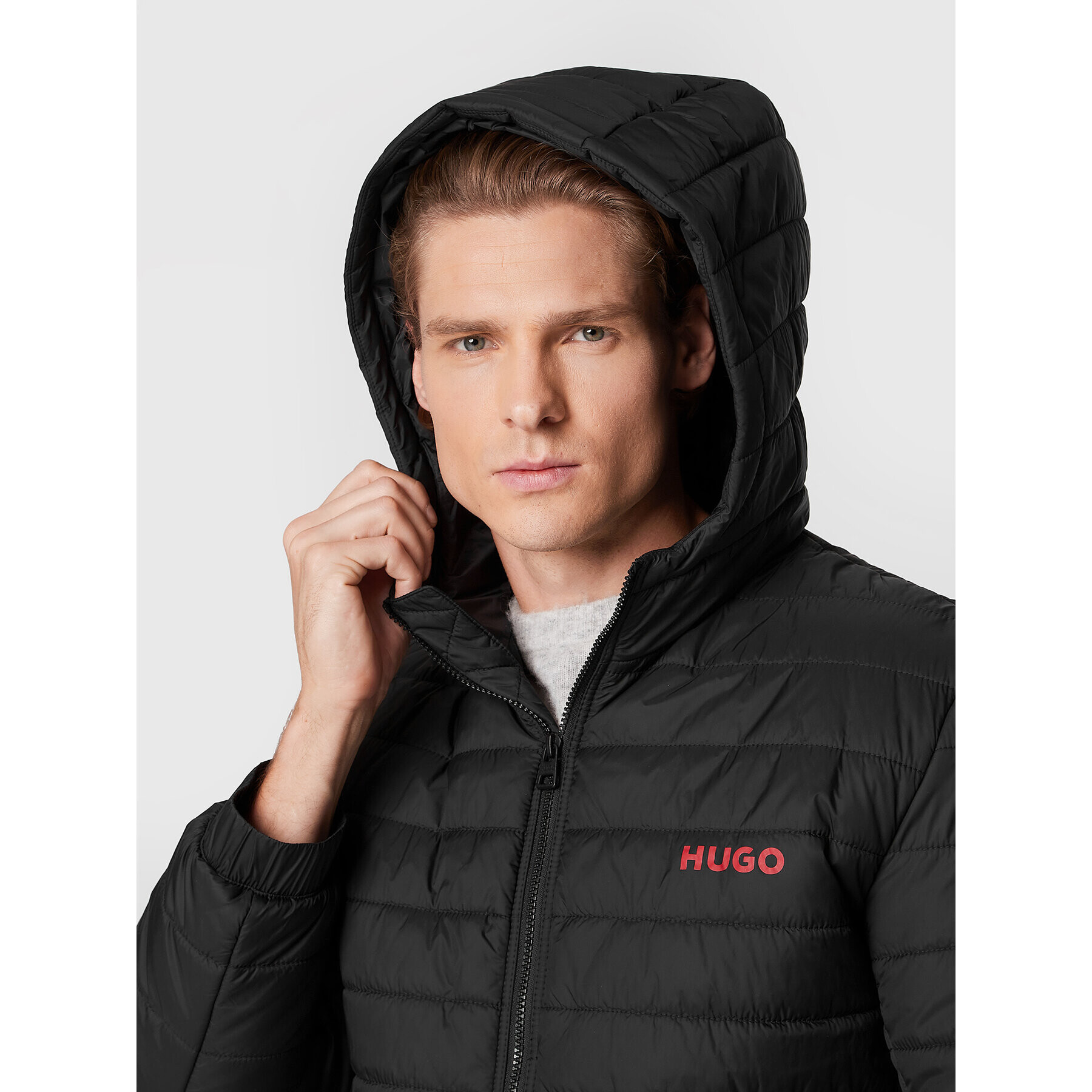 Hugo Vatovaná bunda Bene2241 50474699 Černá Regular Fit - Pepit.cz