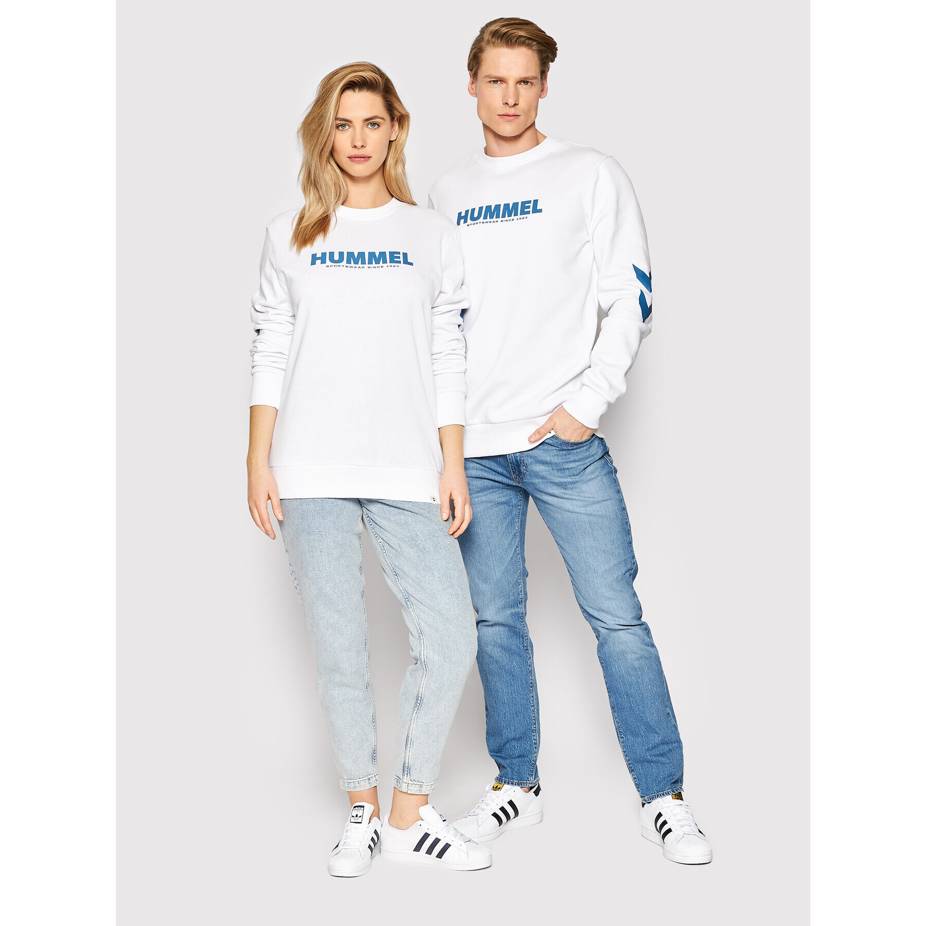 Hummel Mikina Unisex Legacy 212571 Bílá Regular Fit - Pepit.cz