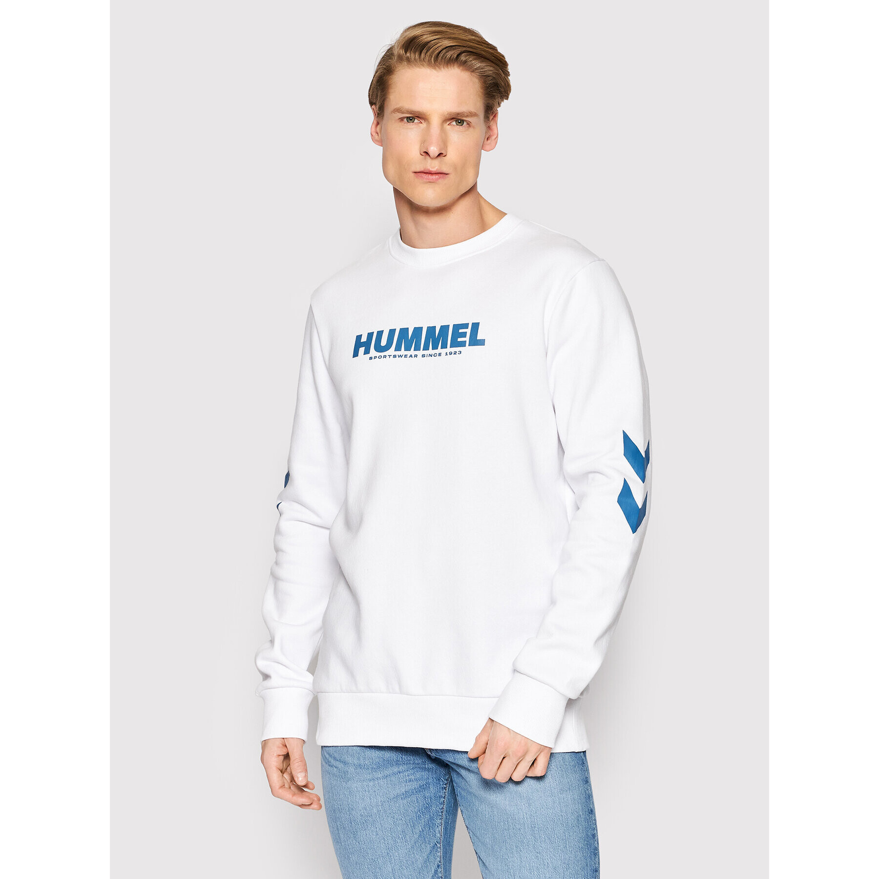 Hummel Mikina Unisex Legacy 212571 Bílá Regular Fit - Pepit.cz