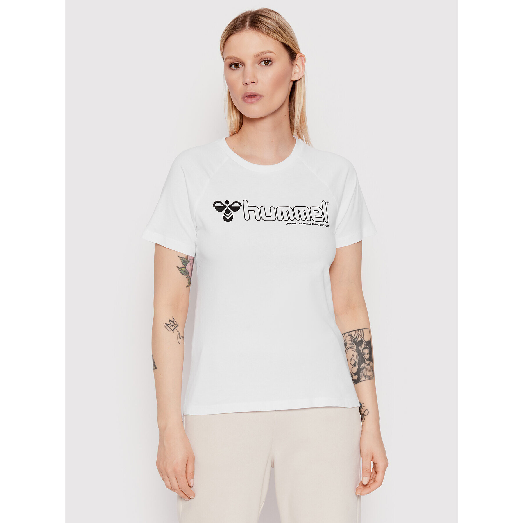 Hummel T-Shirt Noni 2.0 214325 Bílá Regular Fit - Pepit.cz