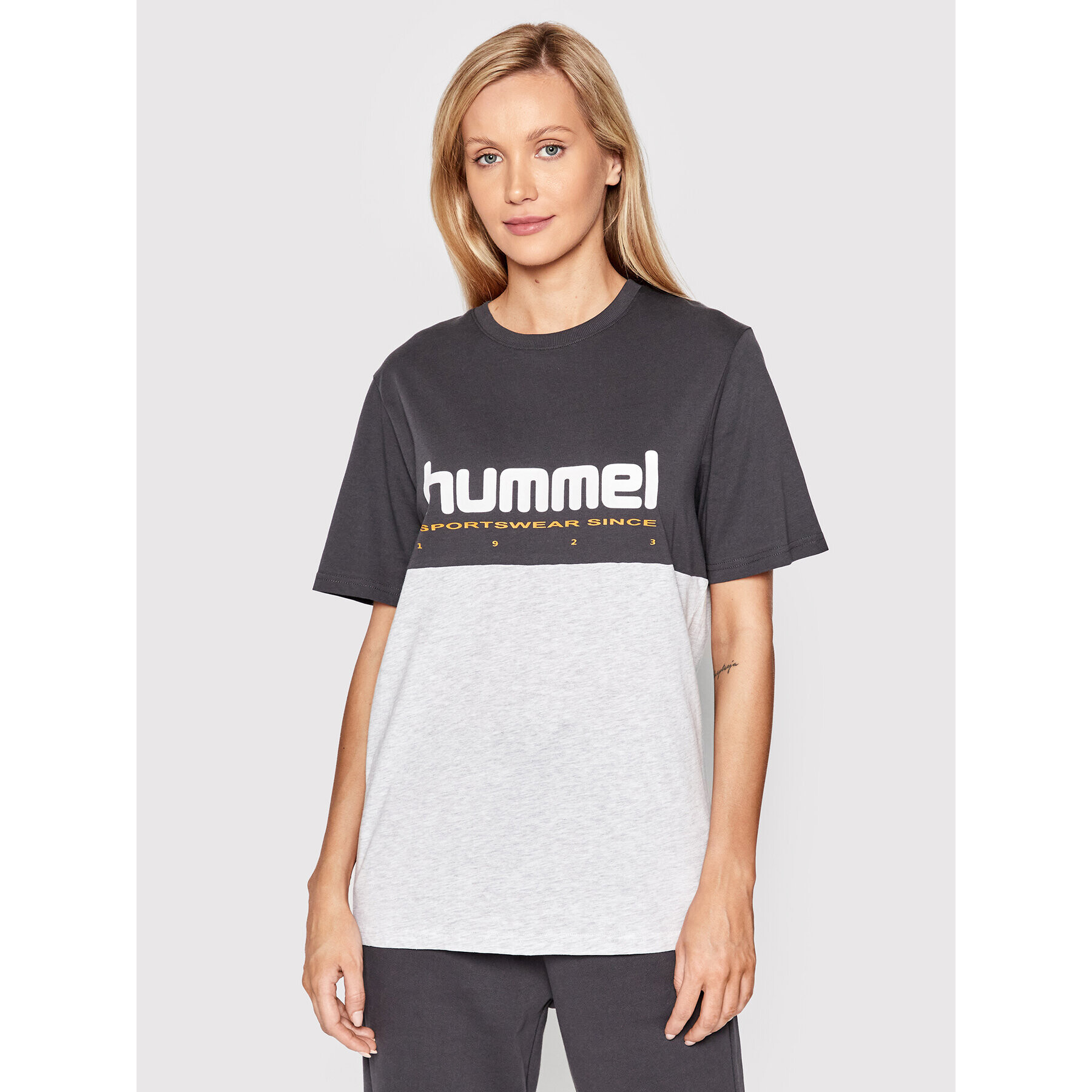 Hummel T-Shirt Unisex Legacy Manfred 213716 Šedá Regular Fit - Pepit.cz