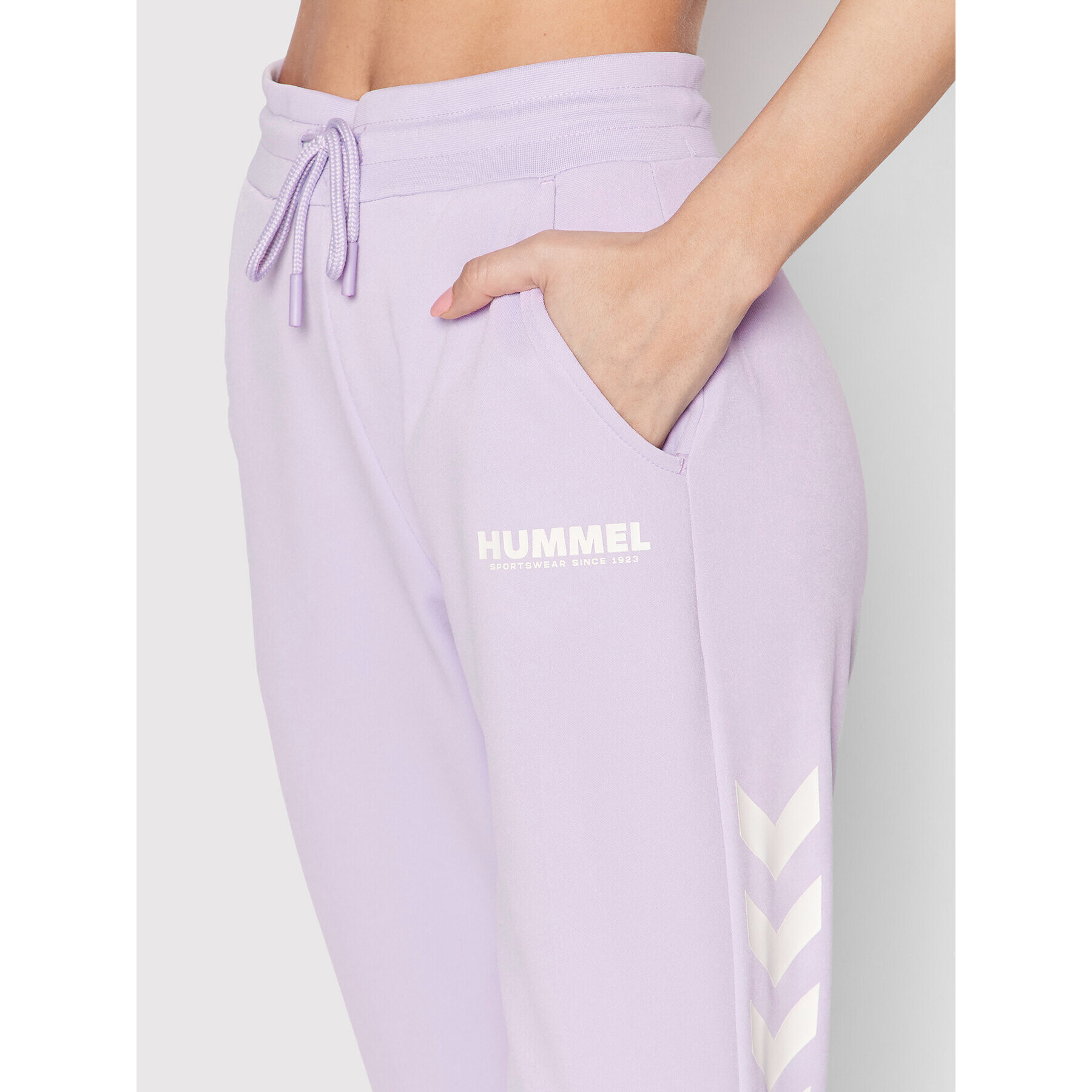 Hummel Teplákové kalhoty Legacy Poly 212698 Fialová Regular Fit - Pepit.cz