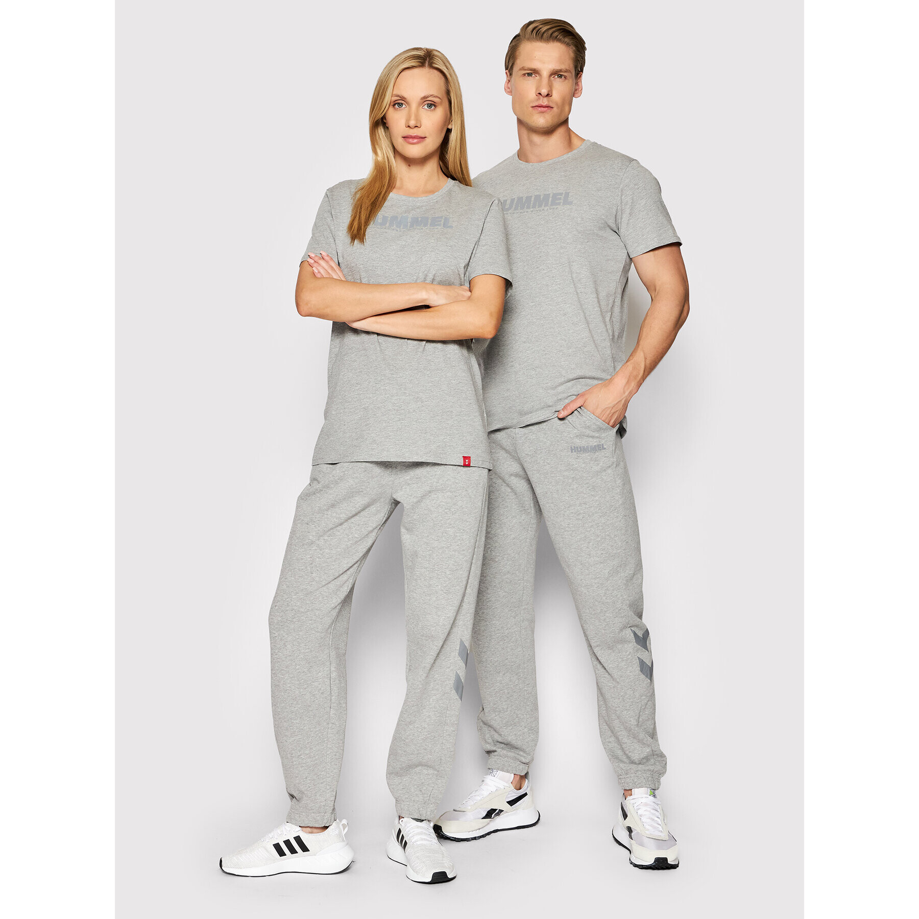 Hummel Teplákové kalhoty Unisex Legacy 214173 Šedá Regular Fit - Pepit.cz