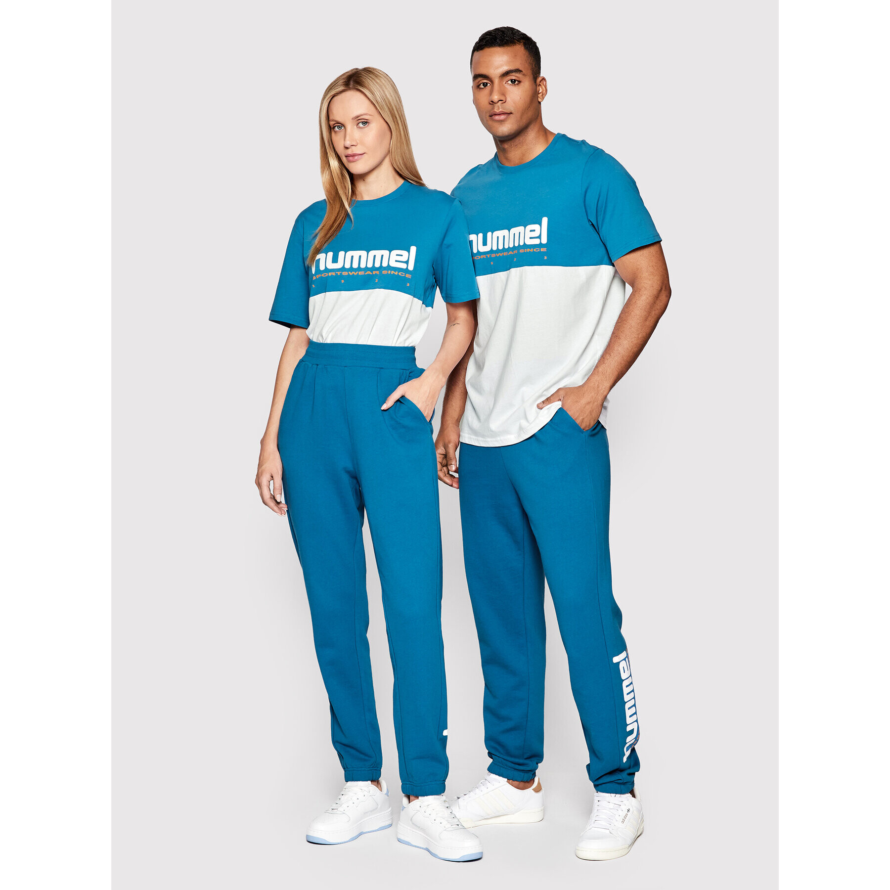 Hummel Teplákové kalhoty Unisex Manfred 213725 Modrá Regular Fit - Pepit.cz