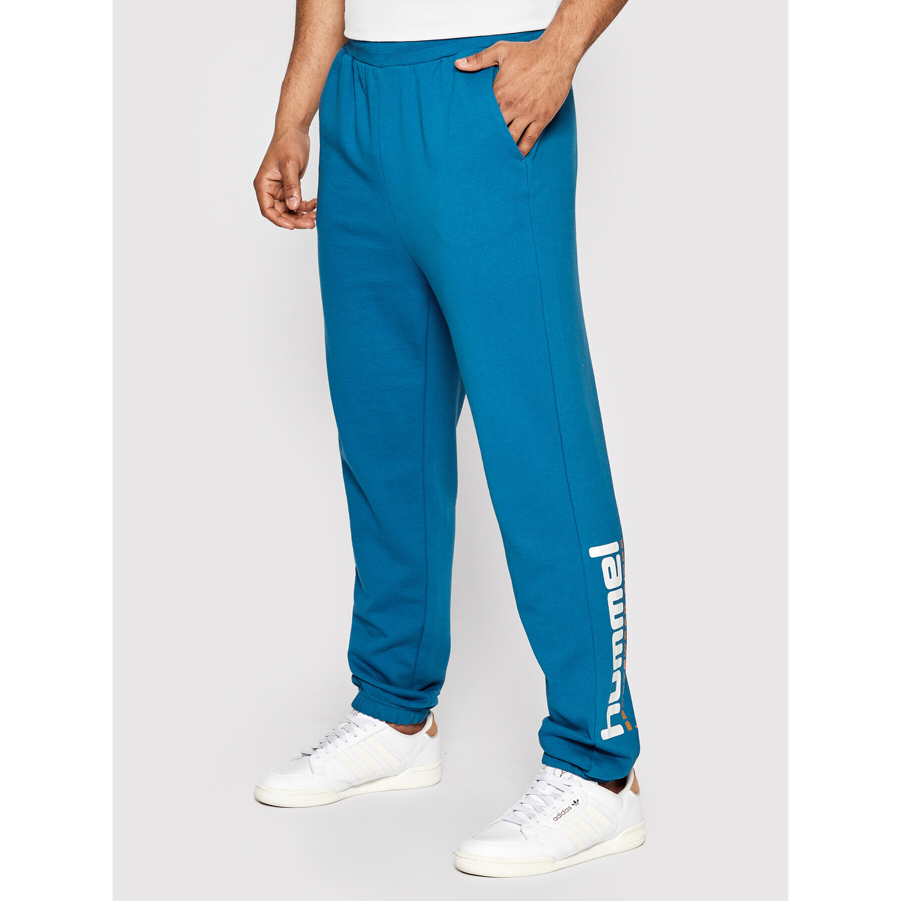 Hummel Teplákové kalhoty Unisex Manfred 213725 Modrá Regular Fit - Pepit.cz