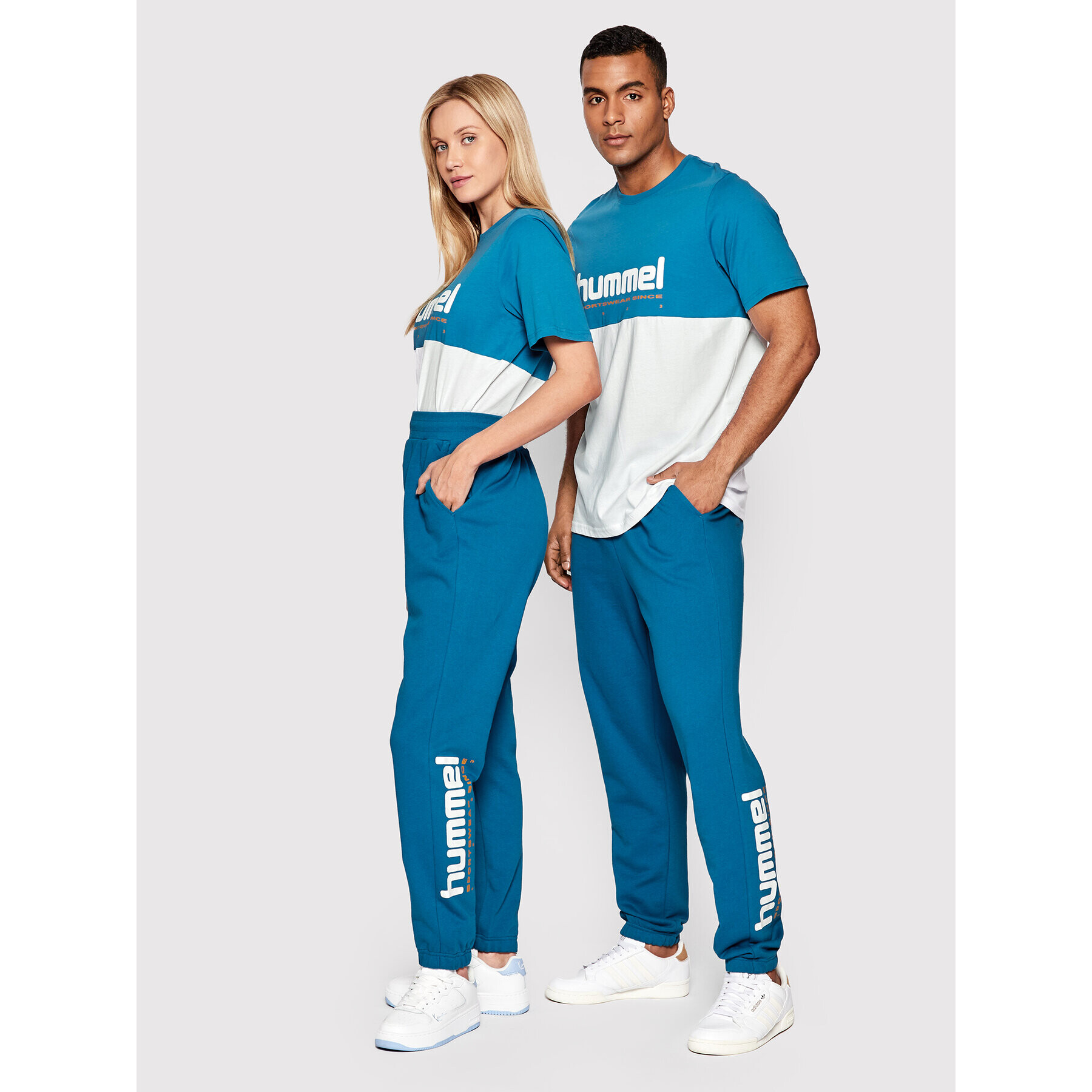 Hummel Teplákové kalhoty Unisex Manfred 213725 Modrá Regular Fit - Pepit.cz