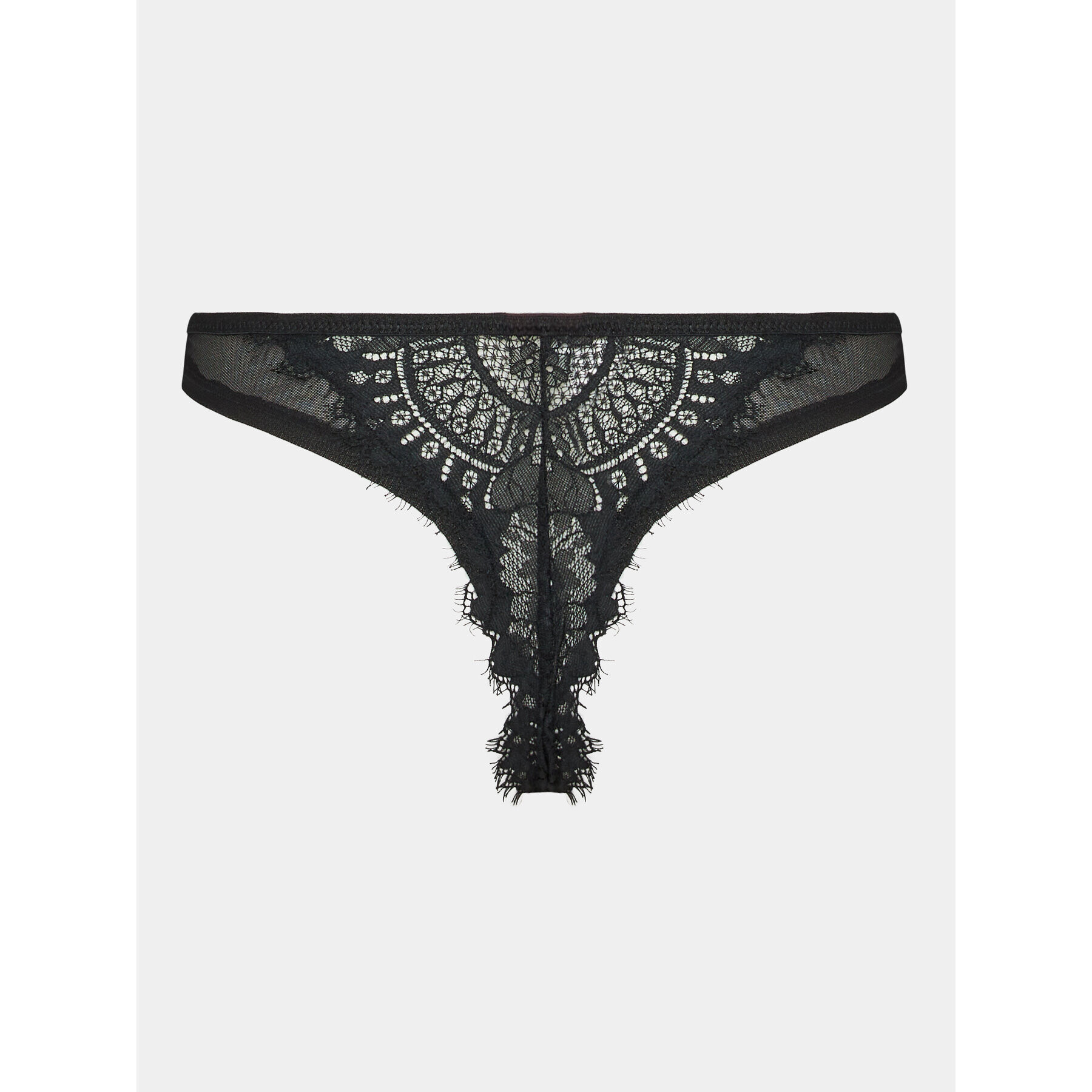 Hunkemöller Brazilské kalhotky Mirabella Cheekini 203541 Černá - Pepit.cz