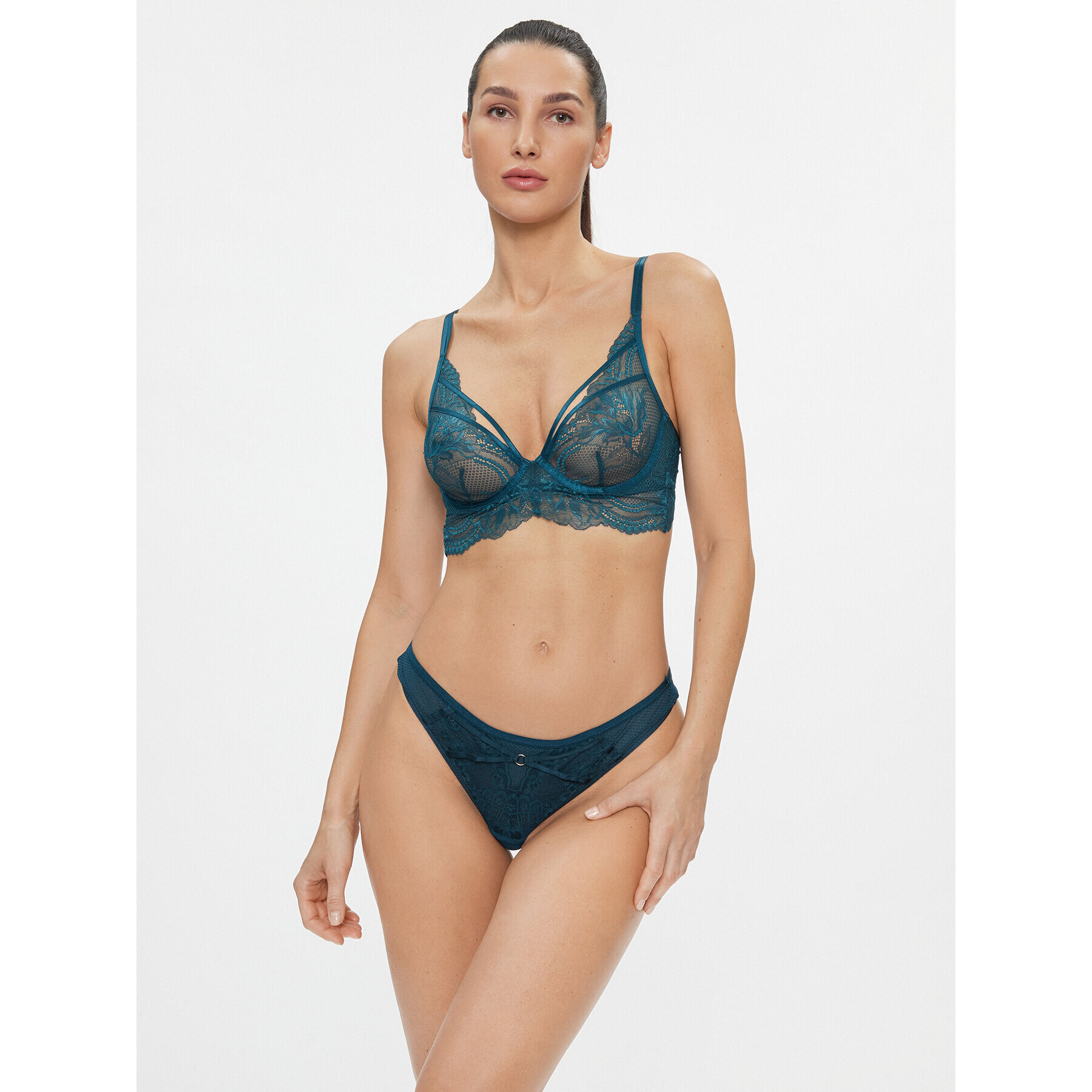 Hunkemöller Podprsenka Balconette Raquel 202692 Modrá - Pepit.cz