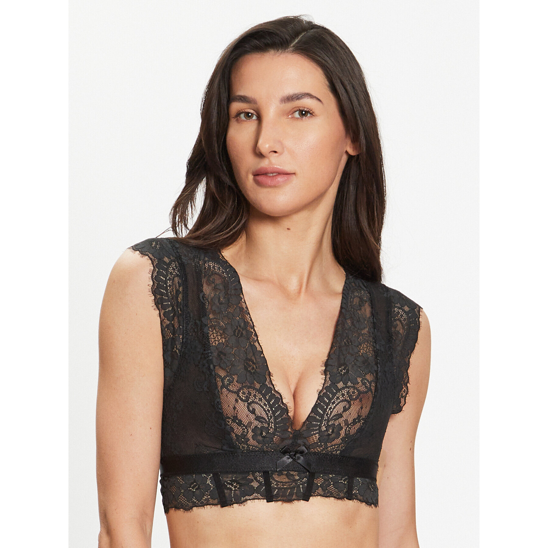 Hunkemöller Podprsenka Bralette Catrin 202215 Černá - Pepit.cz