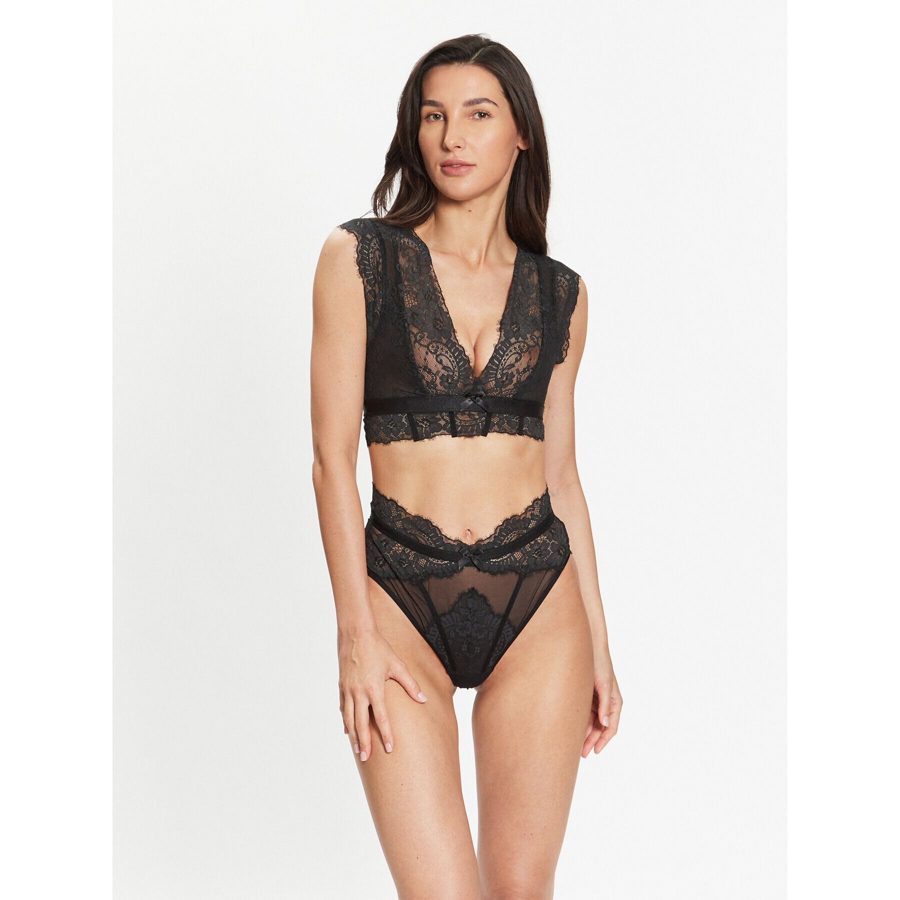 Hunkemöller Podprsenka Bralette Catrin 202215 Černá - Pepit.cz