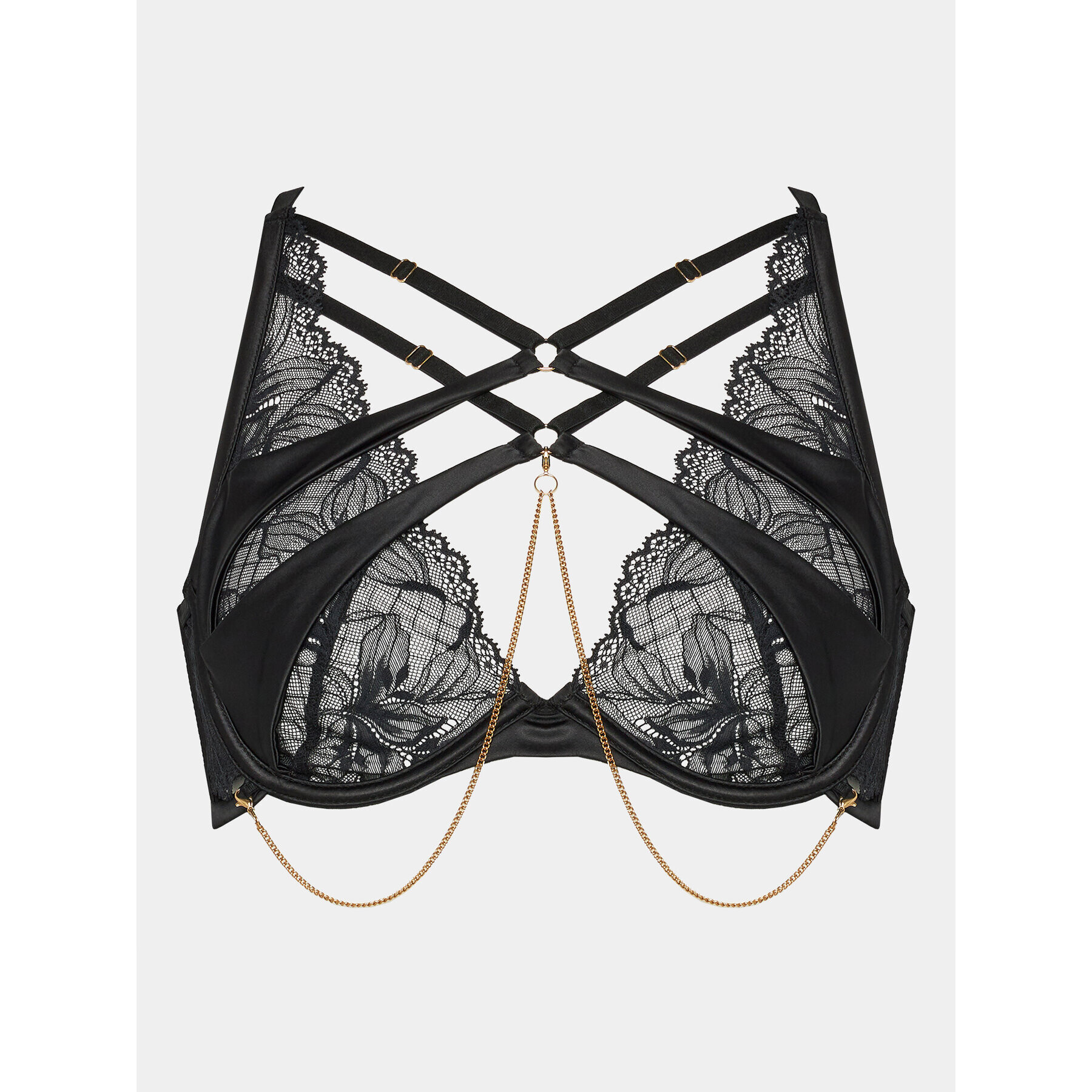 Hunkemöller Podprsenka Bralette Chayna Up 203414 Černá - Pepit.cz