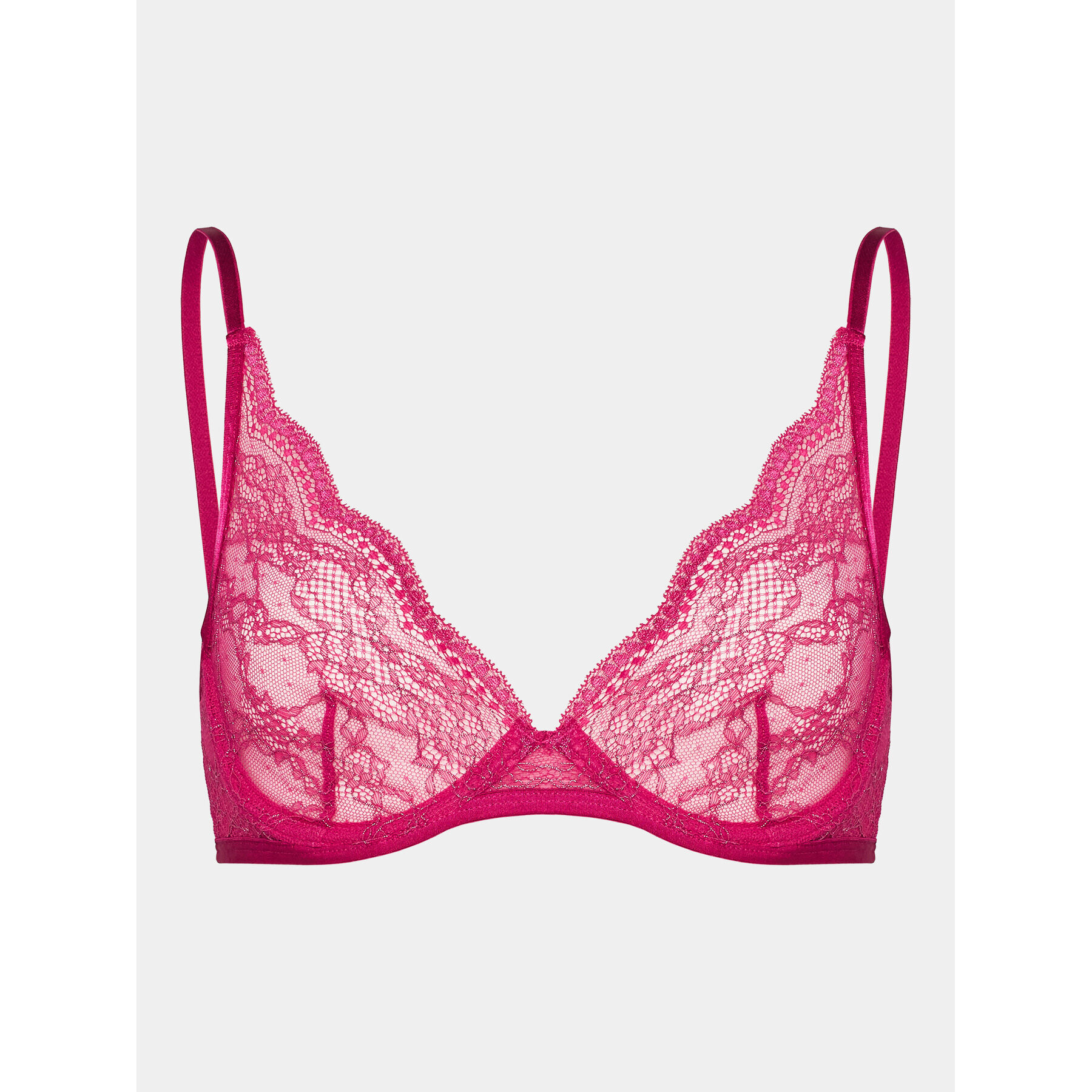 Hunkemöller Podprsenka Bralette Isabelle Sparkle Up 203589 Růžová - Pepit.cz