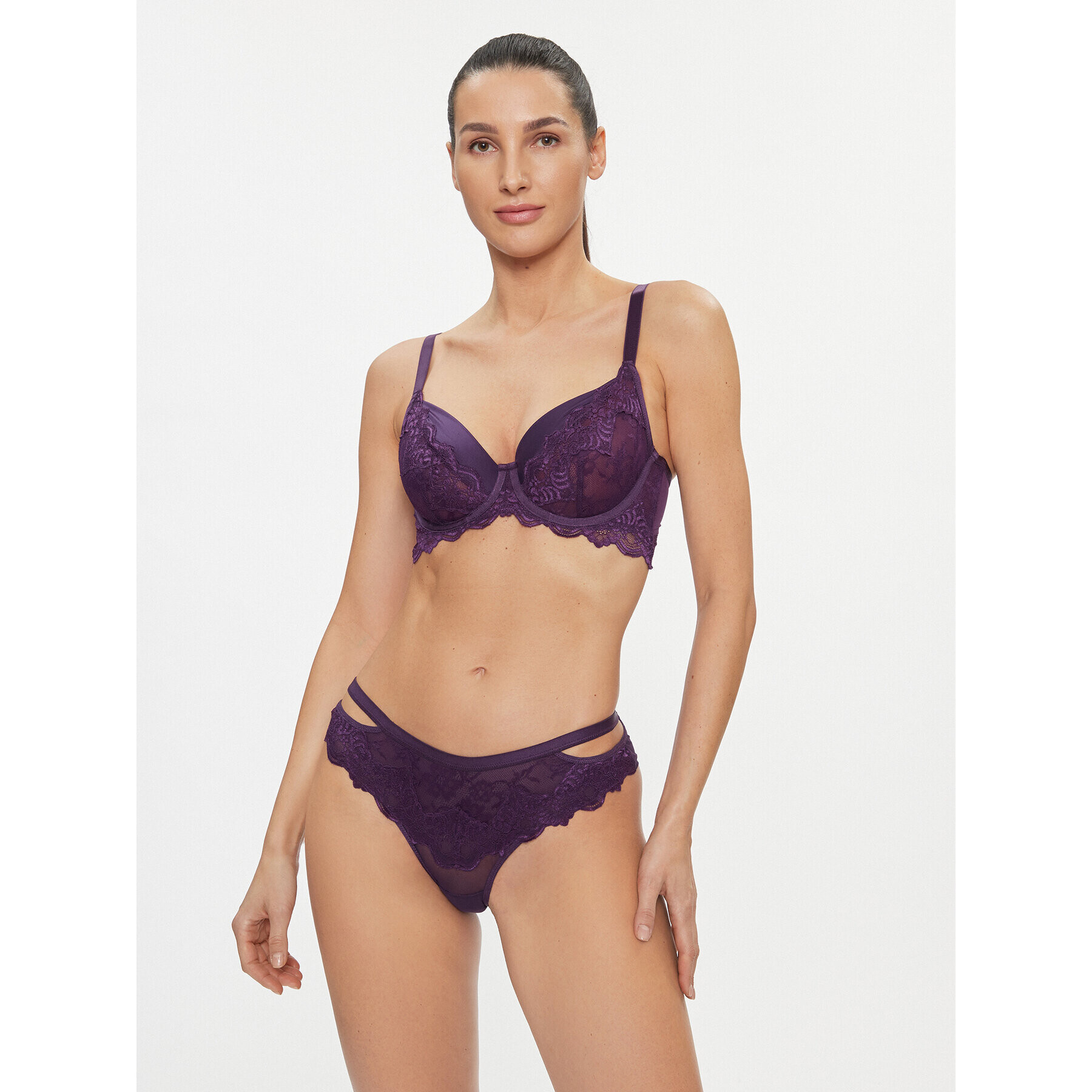 Hunkemöller Podprsenka Bralette Sienna Uf 200091 Fialová - Pepit.cz