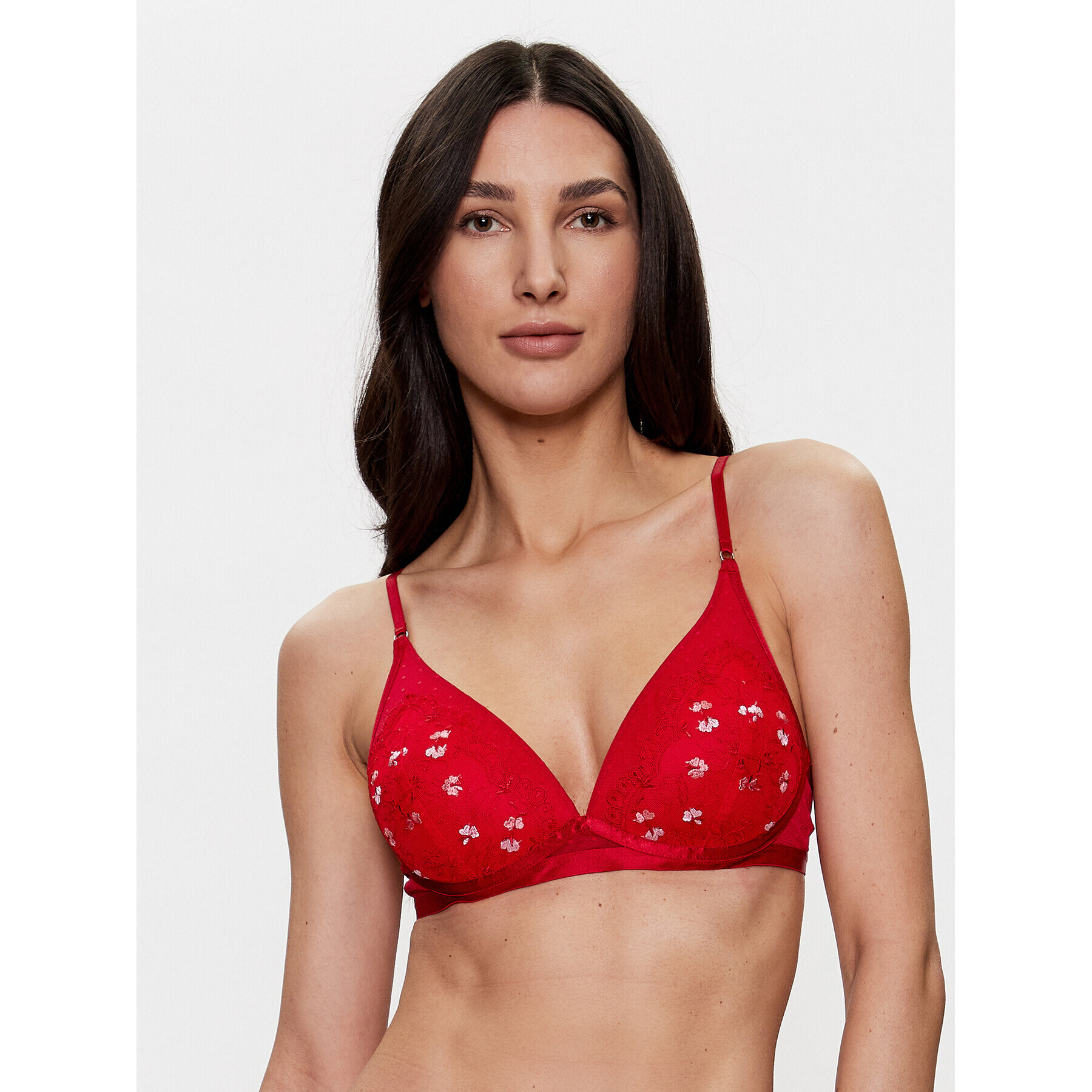 Hunkemöller Podprsenka Push-up Violet 201067 Červená - Pepit.cz