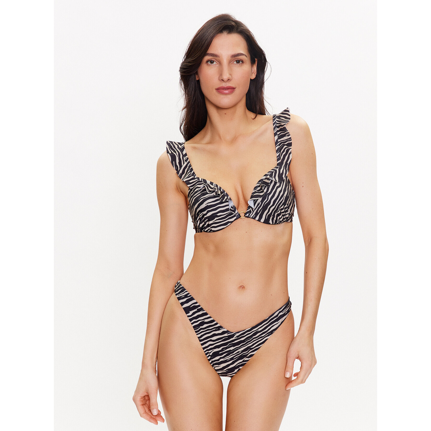 Hunkemöller Vrchní část bikin Zebra 201907 Barevná - Pepit.cz