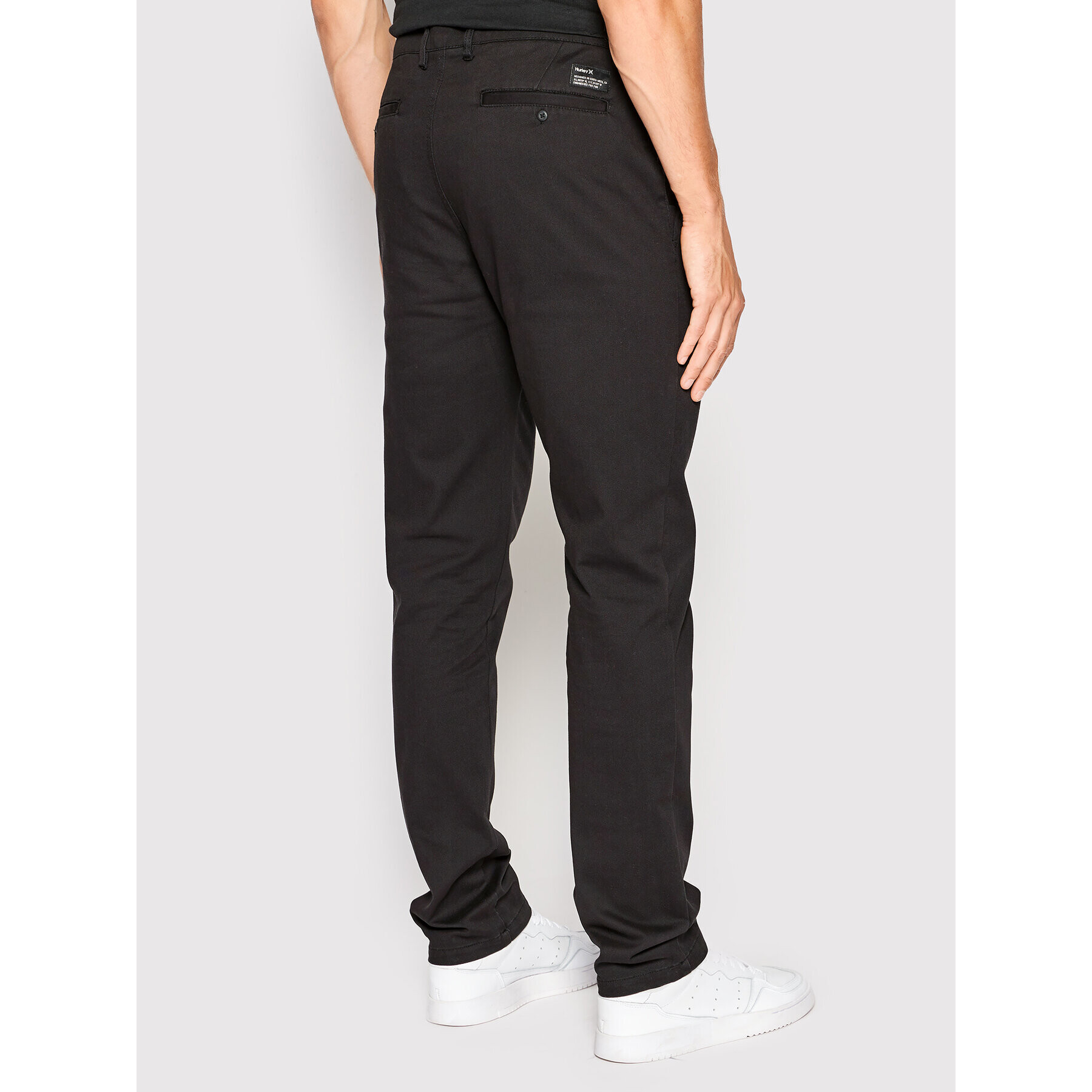 Hurley Kalhoty z materiálu Worker Icon MPT0000990 Černá Slim Fit - Pepit.cz