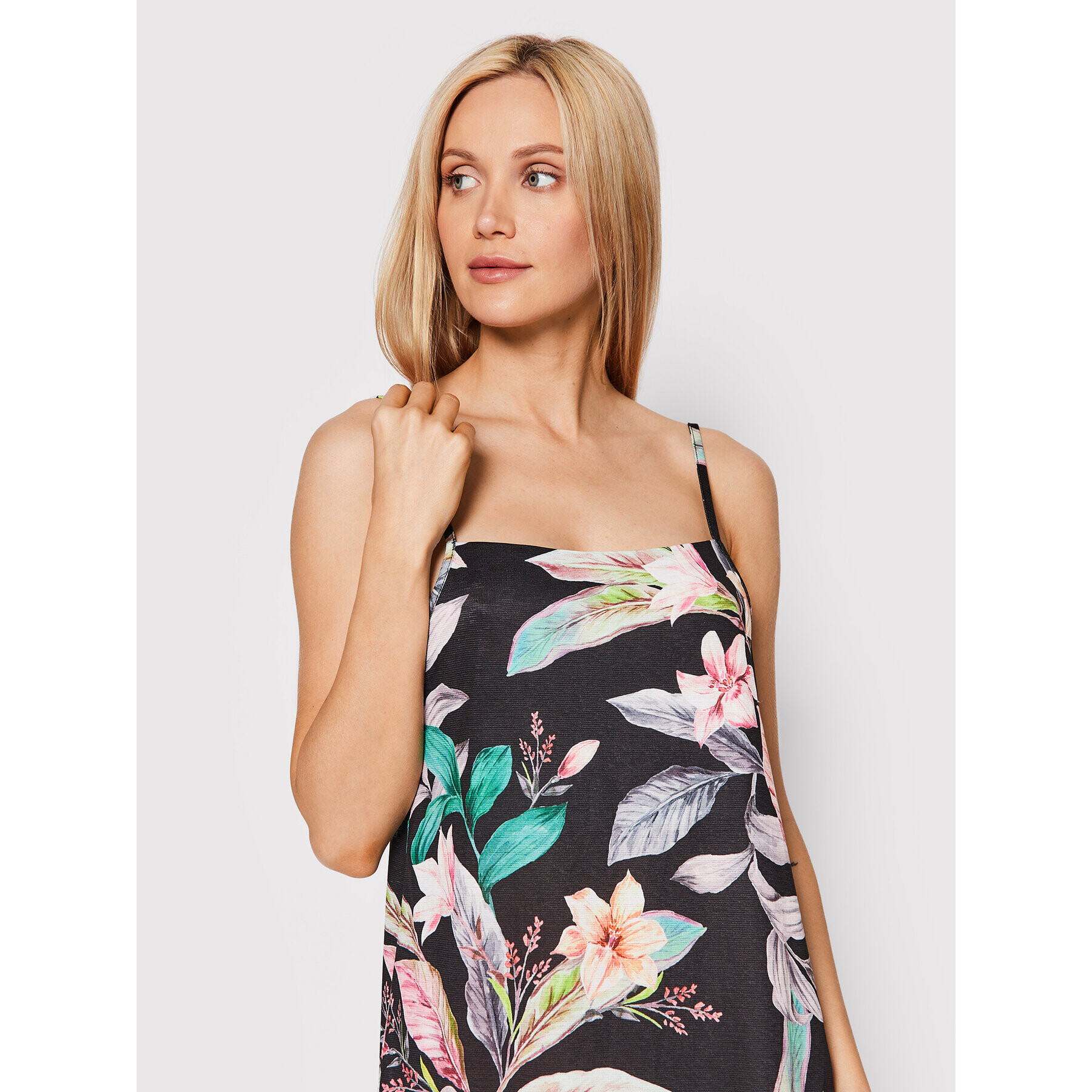 Hurley Letní šaty Flora Slip HC0123D Barevná Regular Fit - Pepit.cz