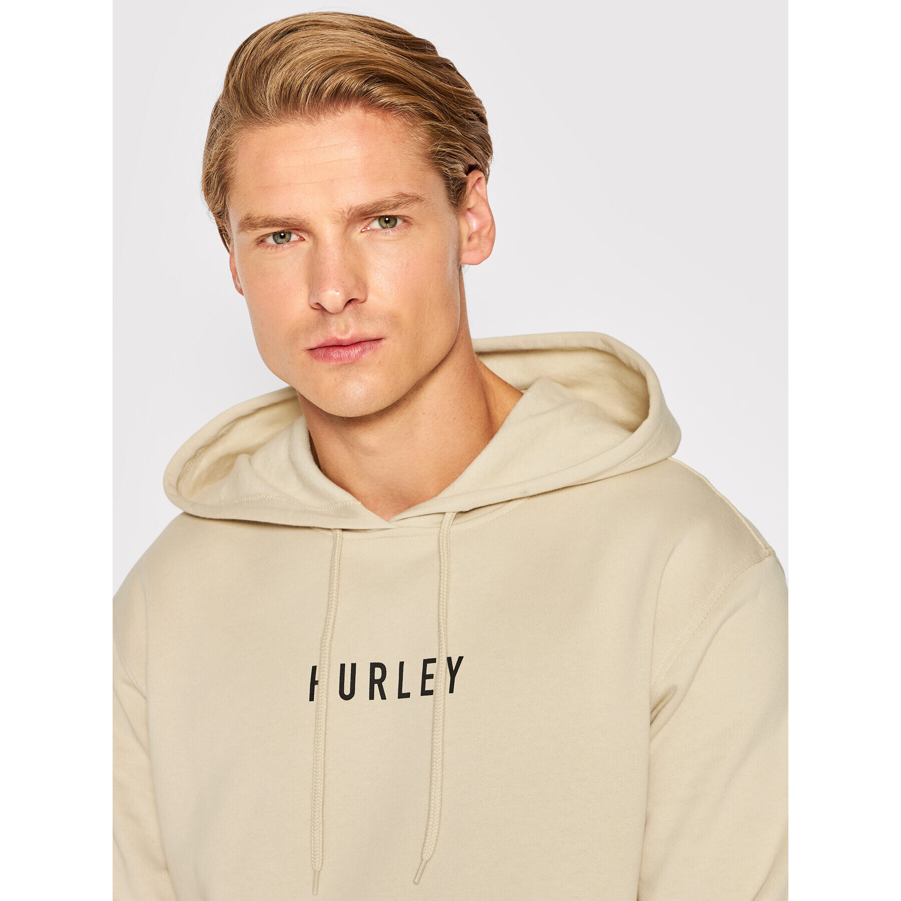 Hurley Mikina Bengal Fleece MFTEU00003 Béžová Regular Fit - Pepit.cz