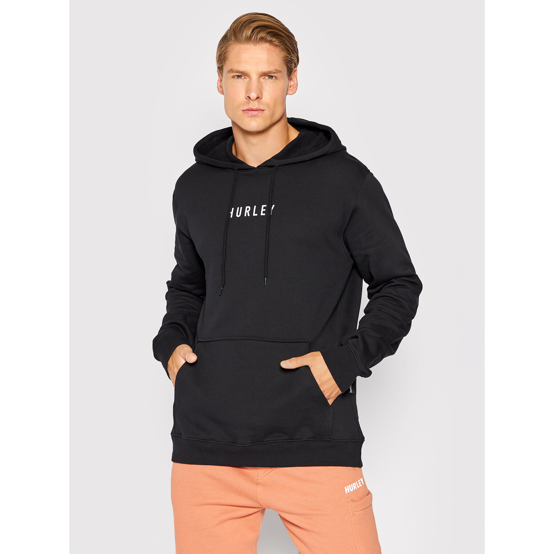 Hurley Mikina Bengal Fleece MFTEU00003 Černá Regular Fit - Pepit.cz