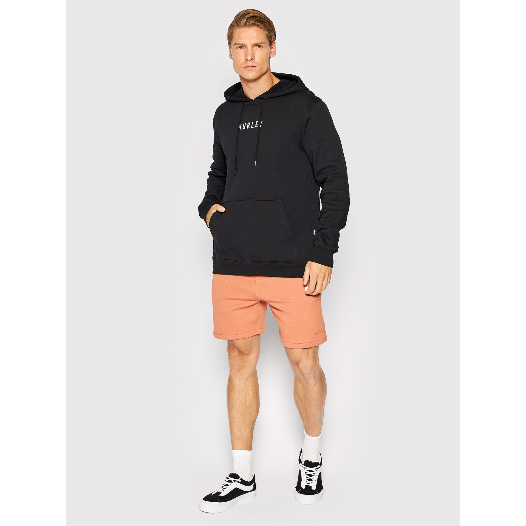 Hurley Mikina Bengal Fleece MFTEU00003 Černá Regular Fit - Pepit.cz