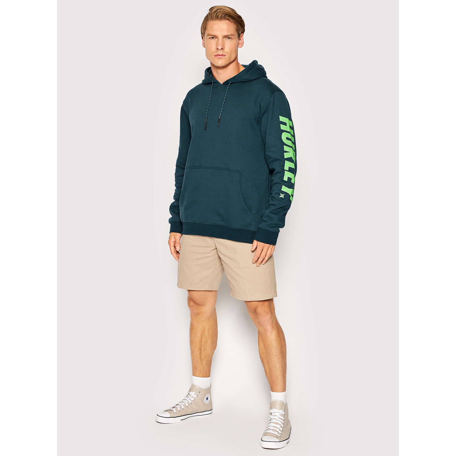 Hurley Mikina Explore Ranger MFT0010360 Modrá Regular Fit - Pepit.cz