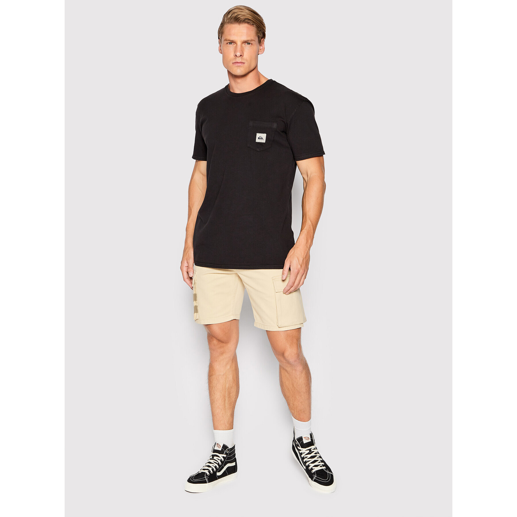 Hurley Šortky z materiálu Oceancare MDBEU00305 Béžová Straight Fit - Pepit.cz