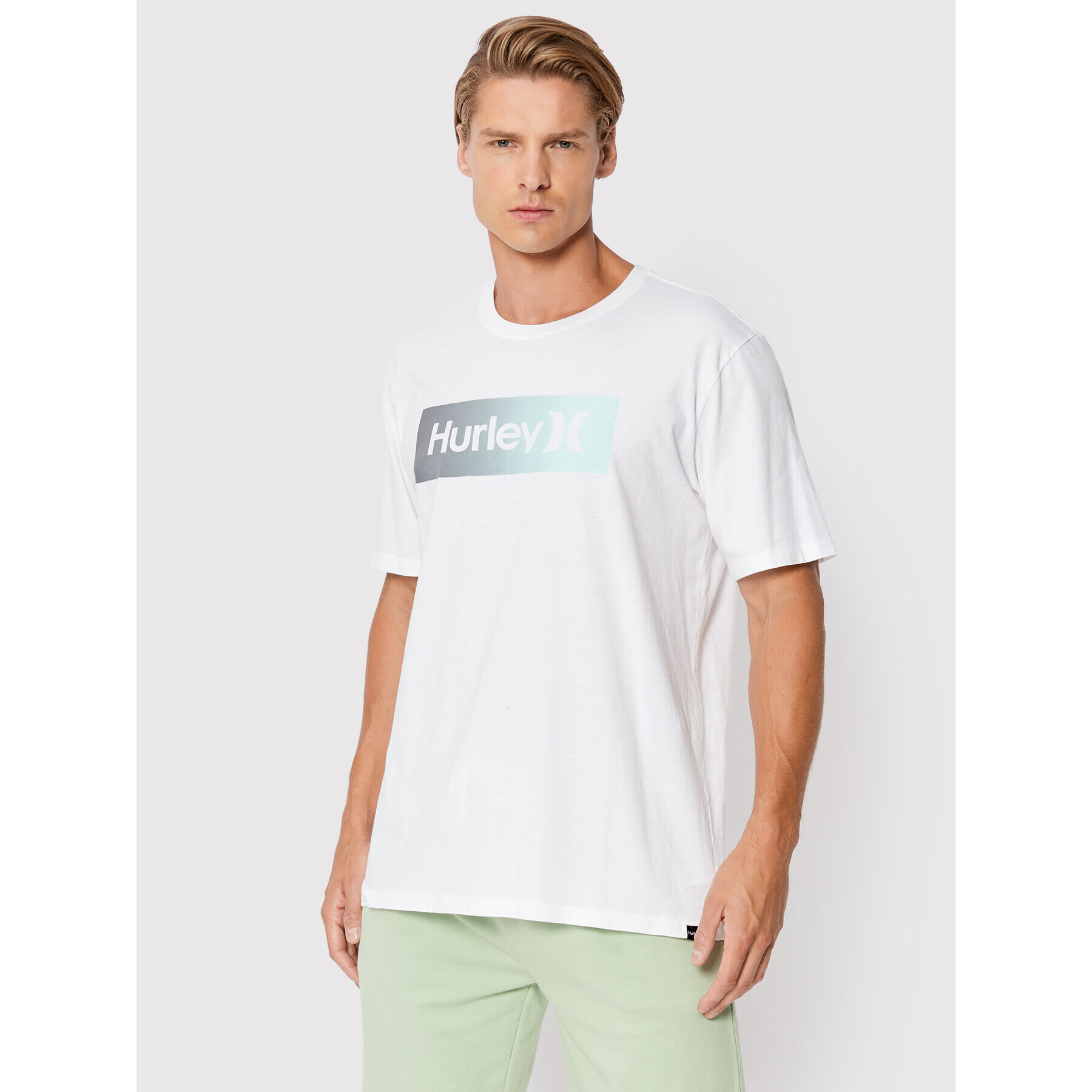 Hurley T-Shirt Evd Oao Boxed Gradient DB3252 Bílá Regular Fit - Pepit.cz