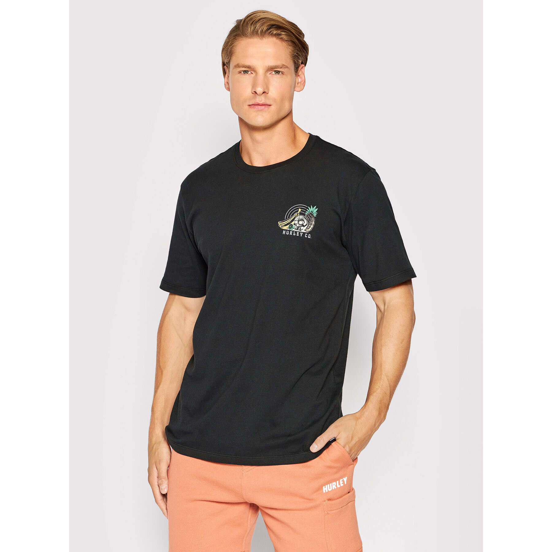 Hurley T-Shirt Wash Still Life MTS0029910 Černá Regular Fit - Pepit.cz