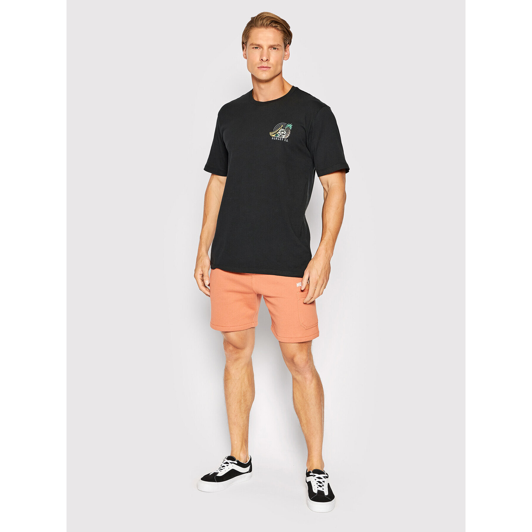 Hurley T-Shirt Wash Still Life MTS0029910 Černá Regular Fit - Pepit.cz