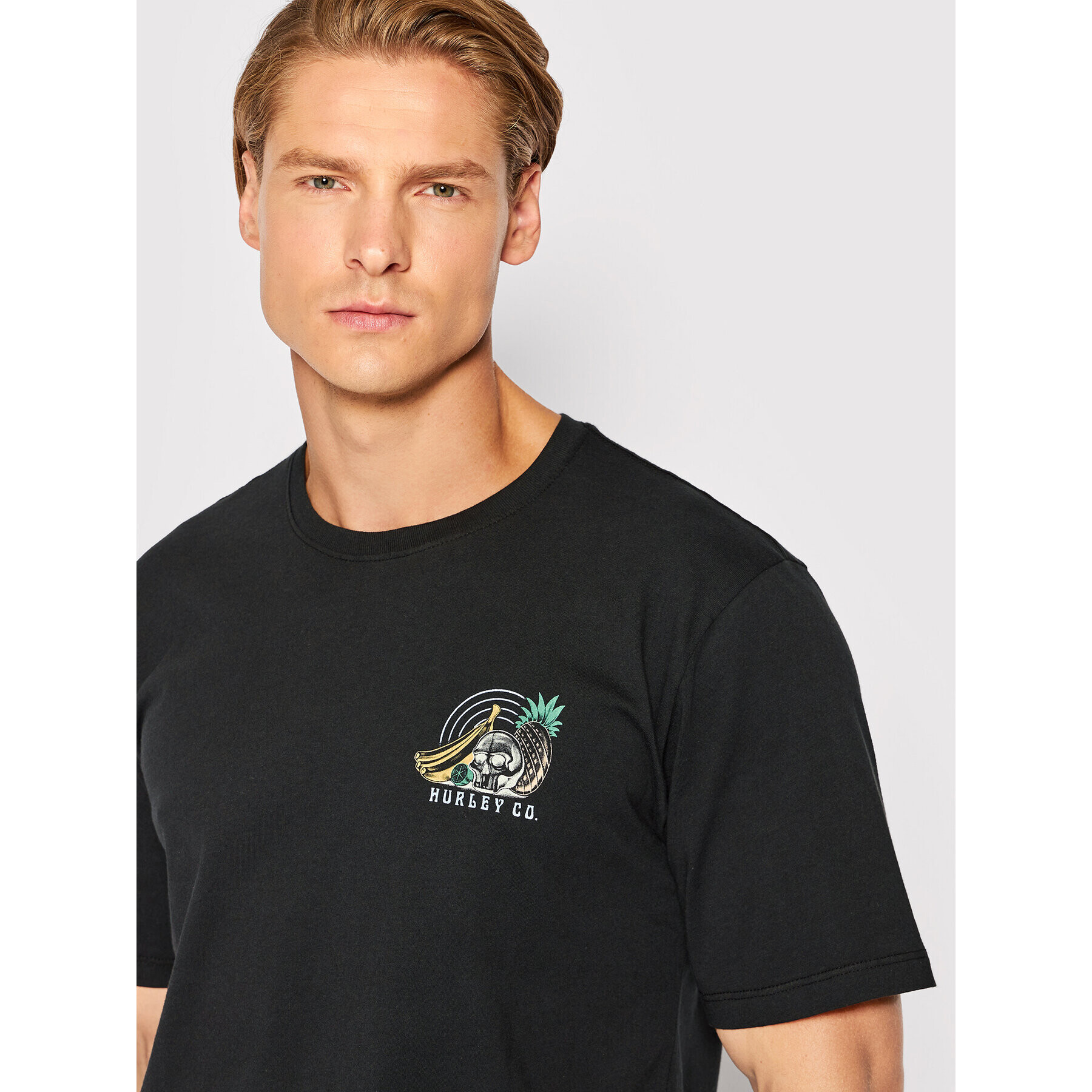 Hurley T-Shirt Wash Still Life MTS0029910 Černá Regular Fit - Pepit.cz