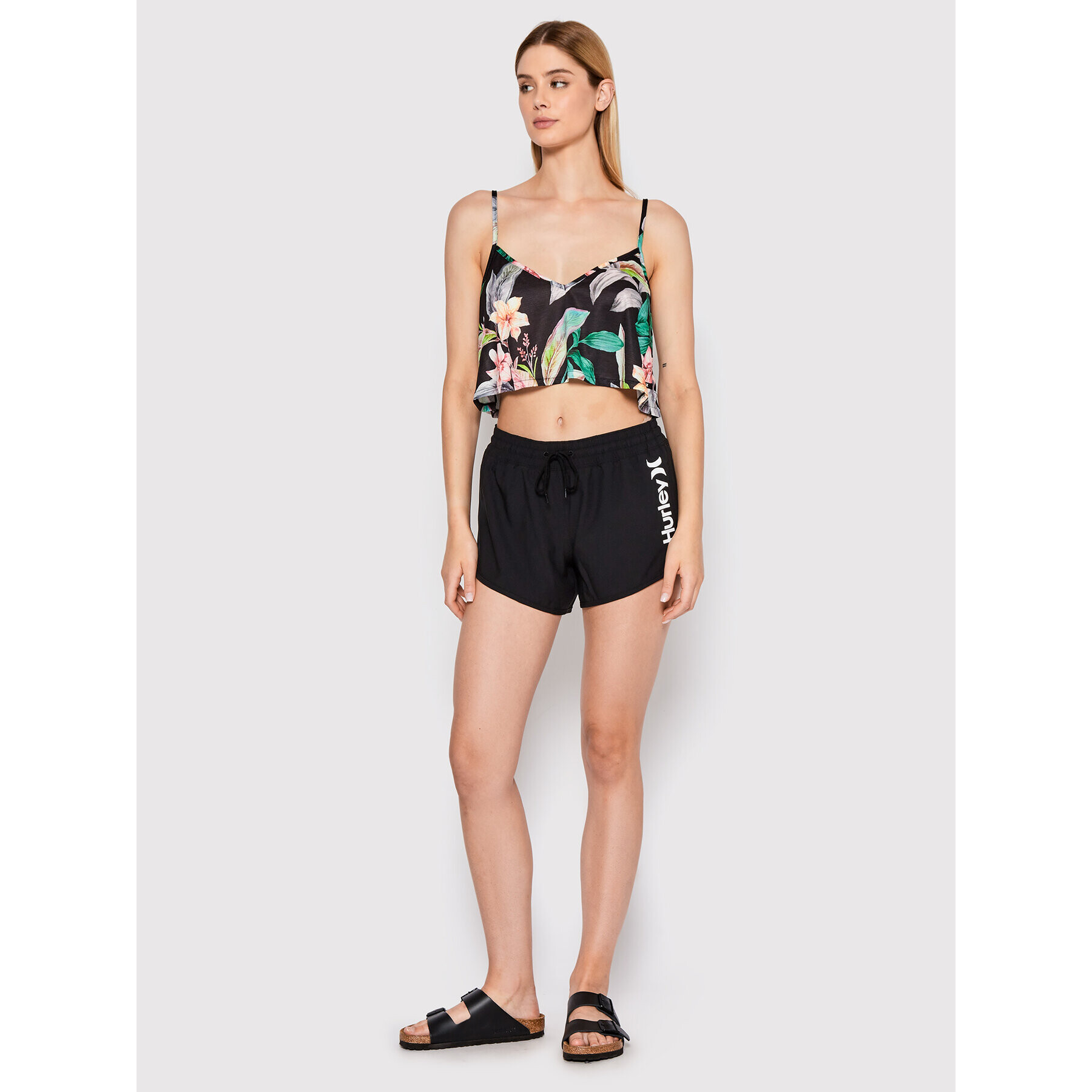 Hurley Top Flora V Front Flounce HC0100D Barevná Loose Fit - Pepit.cz