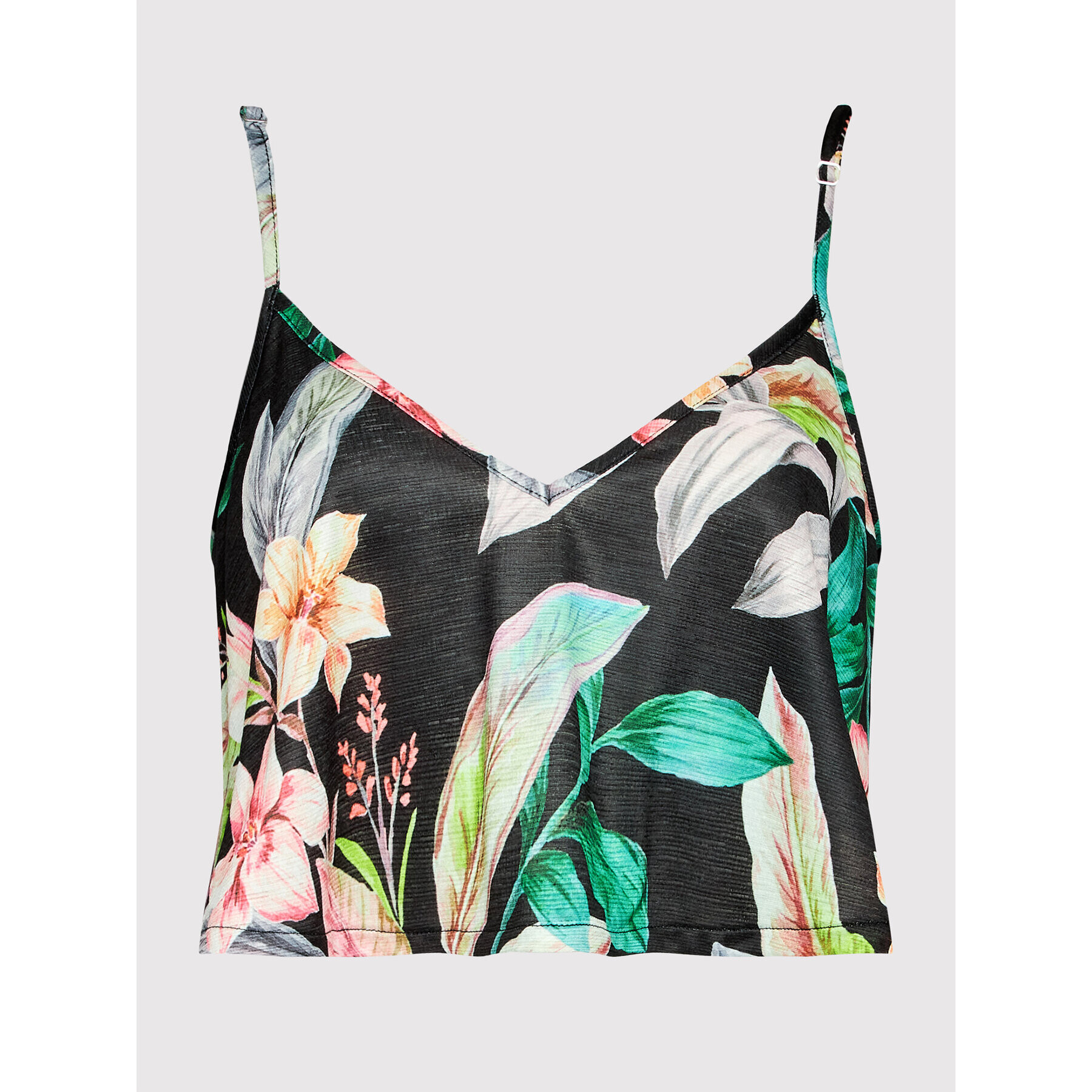 Hurley Top Flora V Front Flounce HC0100D Barevná Loose Fit - Pepit.cz