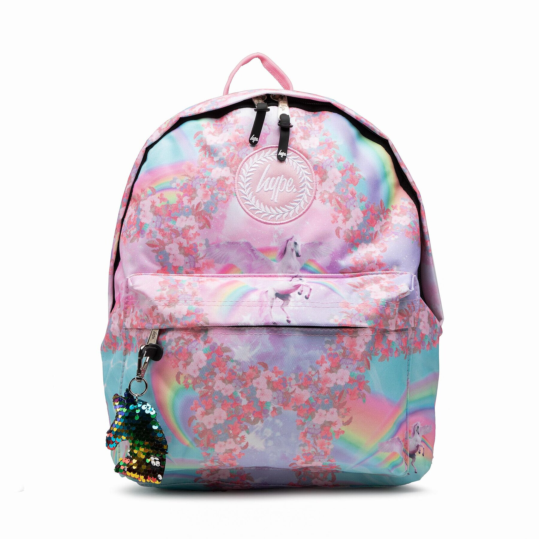 HYPE Batoh Holographic Rainbow Crest Backpack YVLR-645 Růžová - Pepit.cz