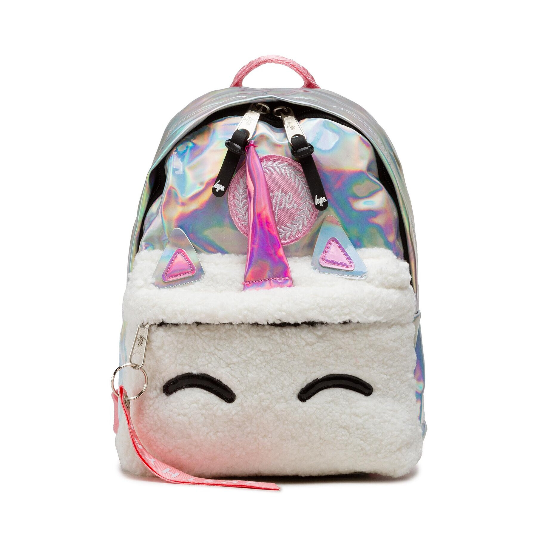 HYPE Batoh Holographic Unicorn Pocket Crest Mini Backpack YVLR-678 Stříbrná - Pepit.cz