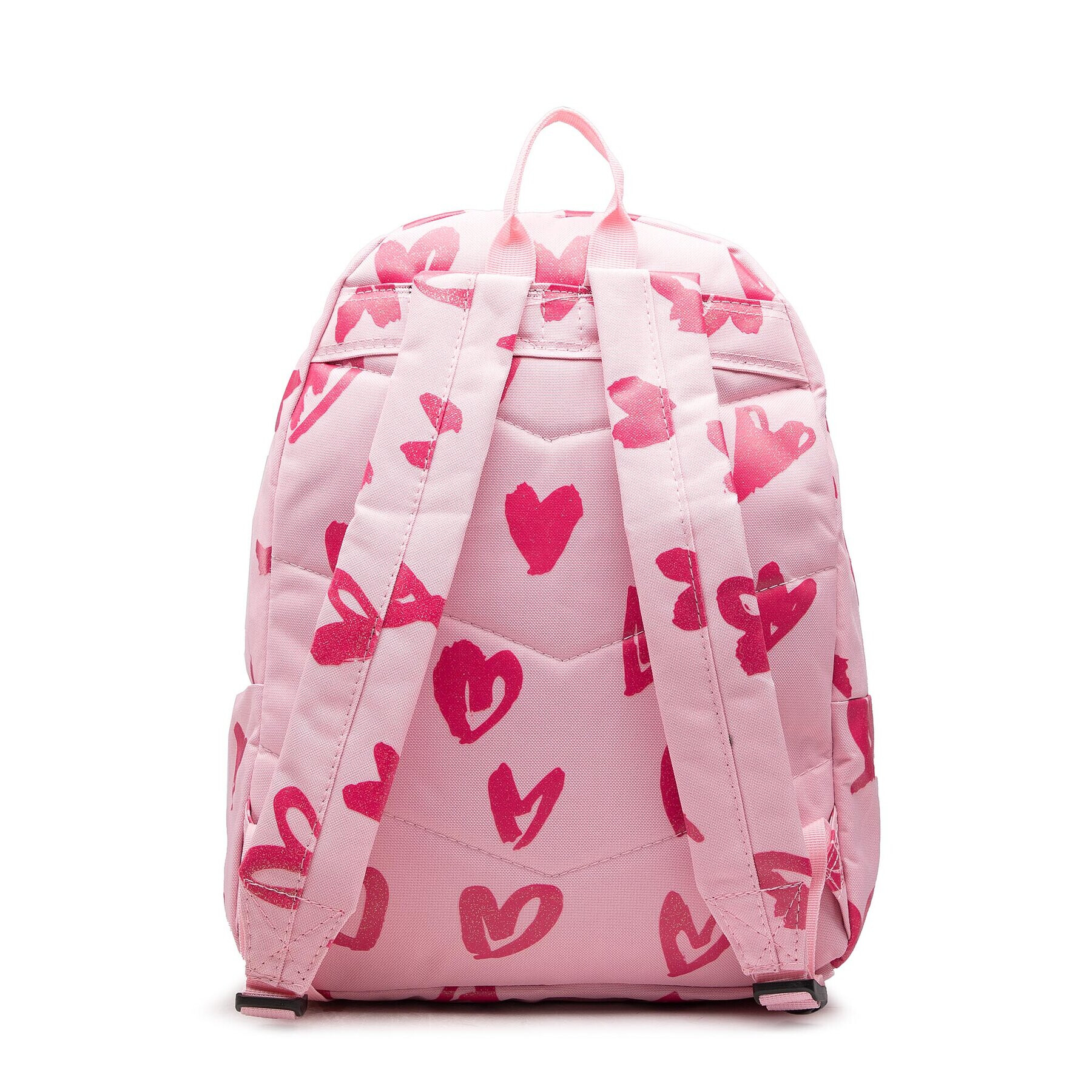 HYPE Batoh Pink Glitter Scribble Heart Crest Backpack YVLR-667 Růžová - Pepit.cz