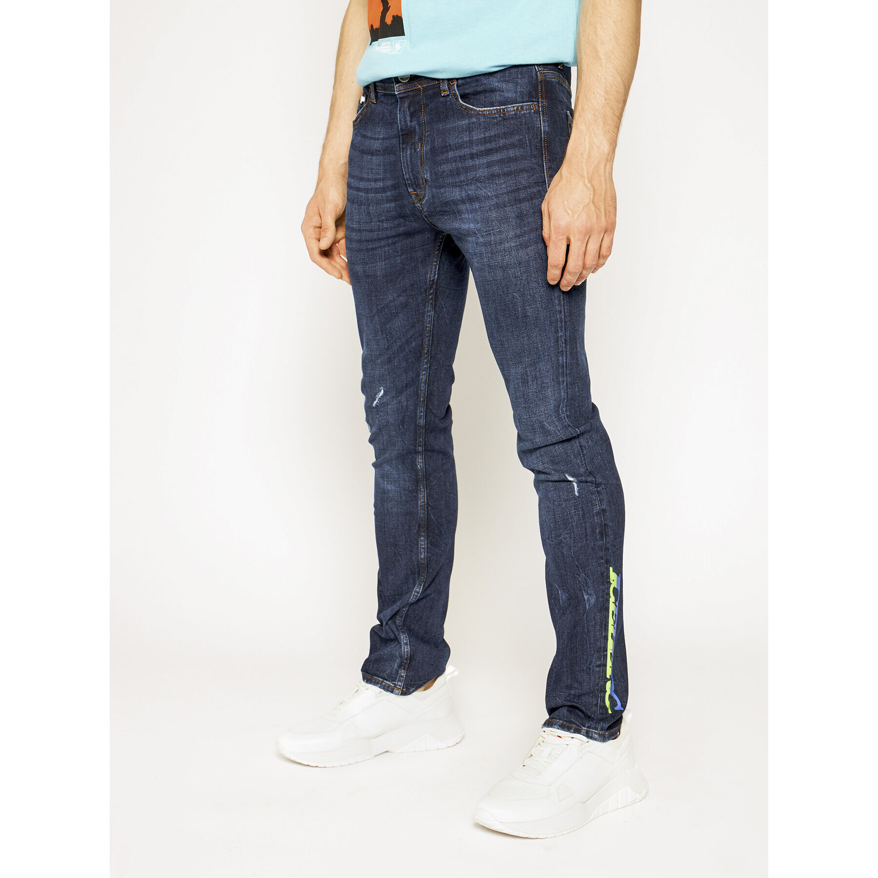 Iceberg Jeansy 19IMP02203600133 Tmavomodrá Regular Fit - Pepit.cz