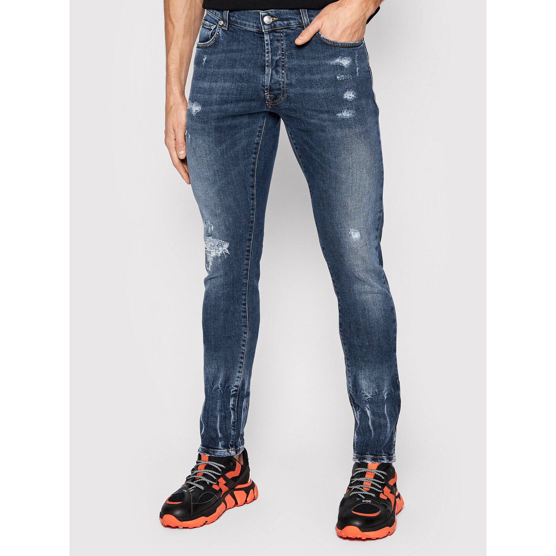 Iceberg Jeansy 2SL260036001 Tmavomodrá Slim Fit - Pepit.cz