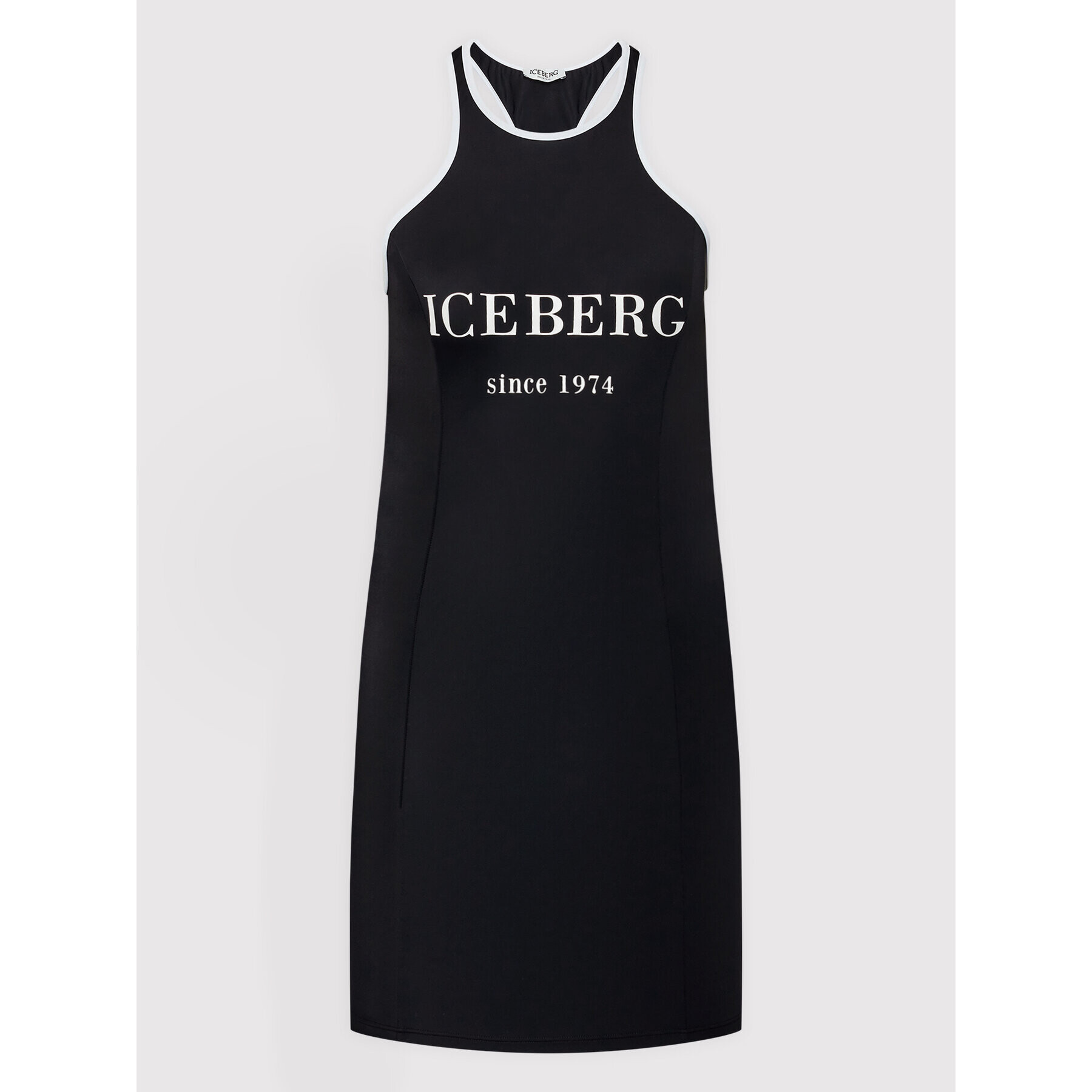 Iceberg Letní šaty ICE2WCU03 Černá Slim Fit - Pepit.cz