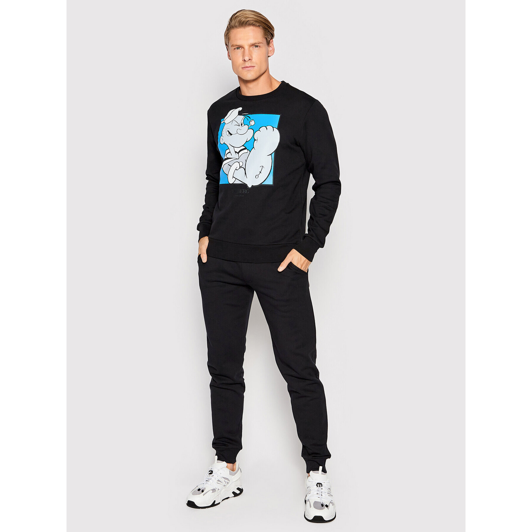 Iceberg Mikina 22II1P0E0126300 Černá Slim Fit - Pepit.cz