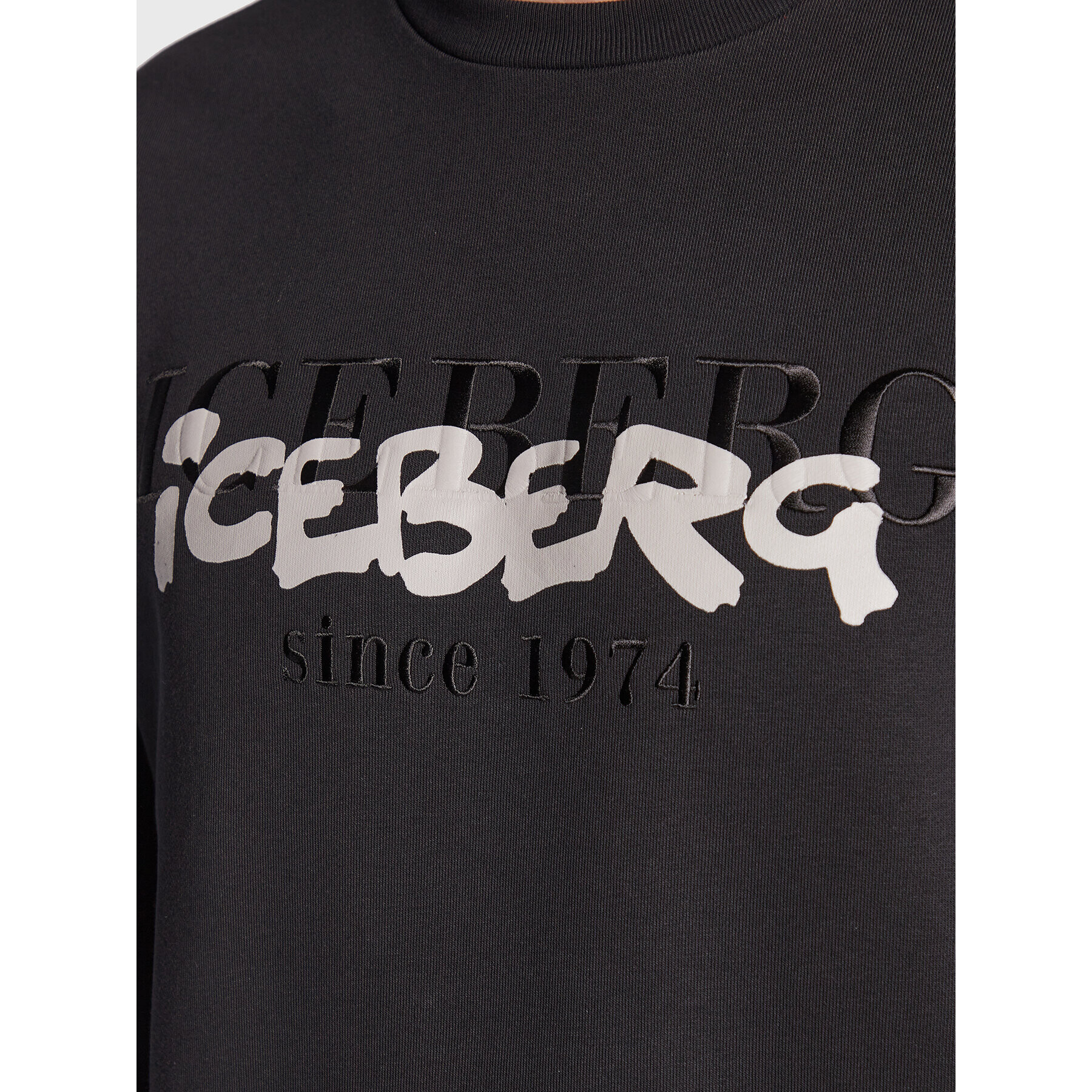 Iceberg Mikina 23EIP0E0516302 Černá Regular Fit - Pepit.cz